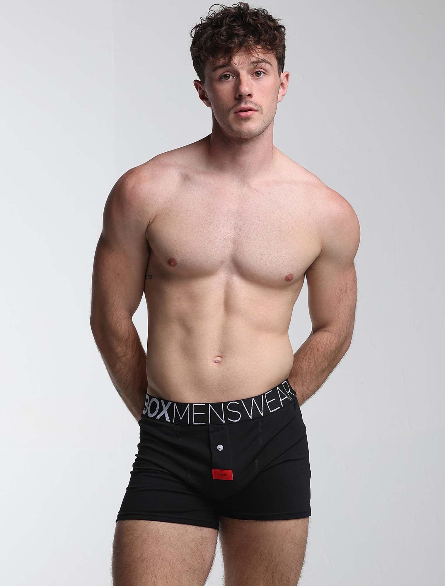 Button-up Boxers - Black Gala - Image 7