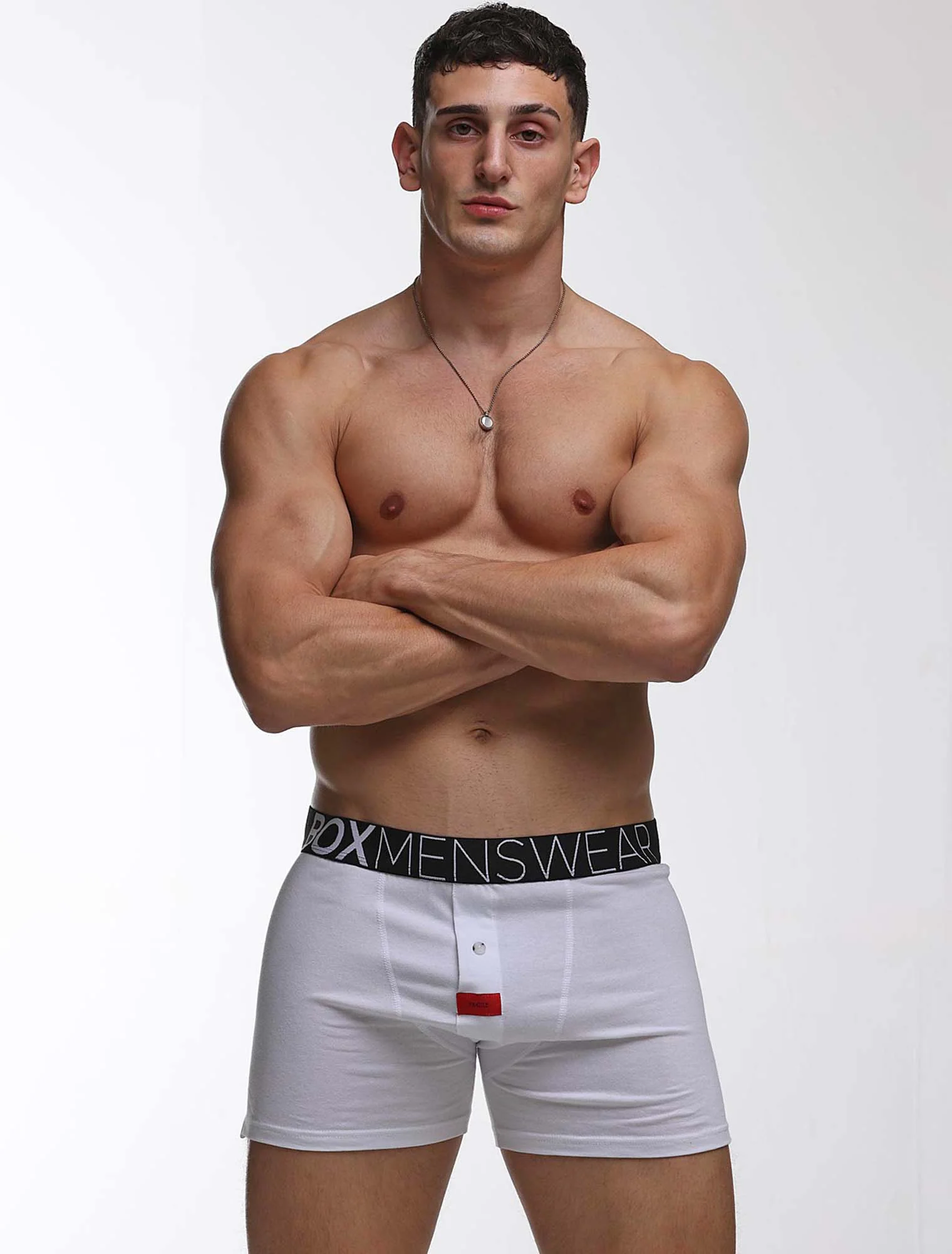 Button-up Boxers - Venus White - Image 7