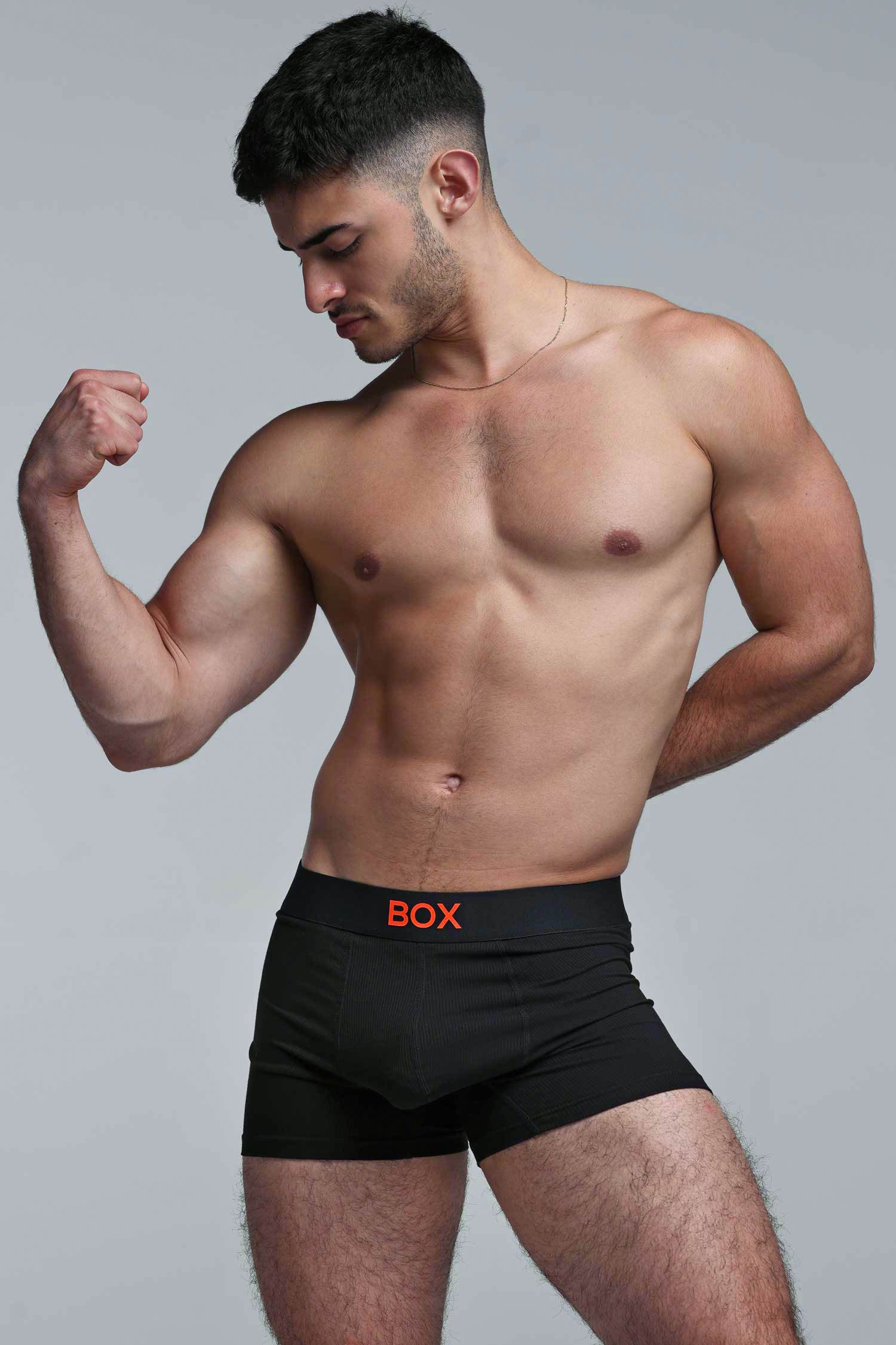 Colour Pop Boxers - Black & Orange - Image 8