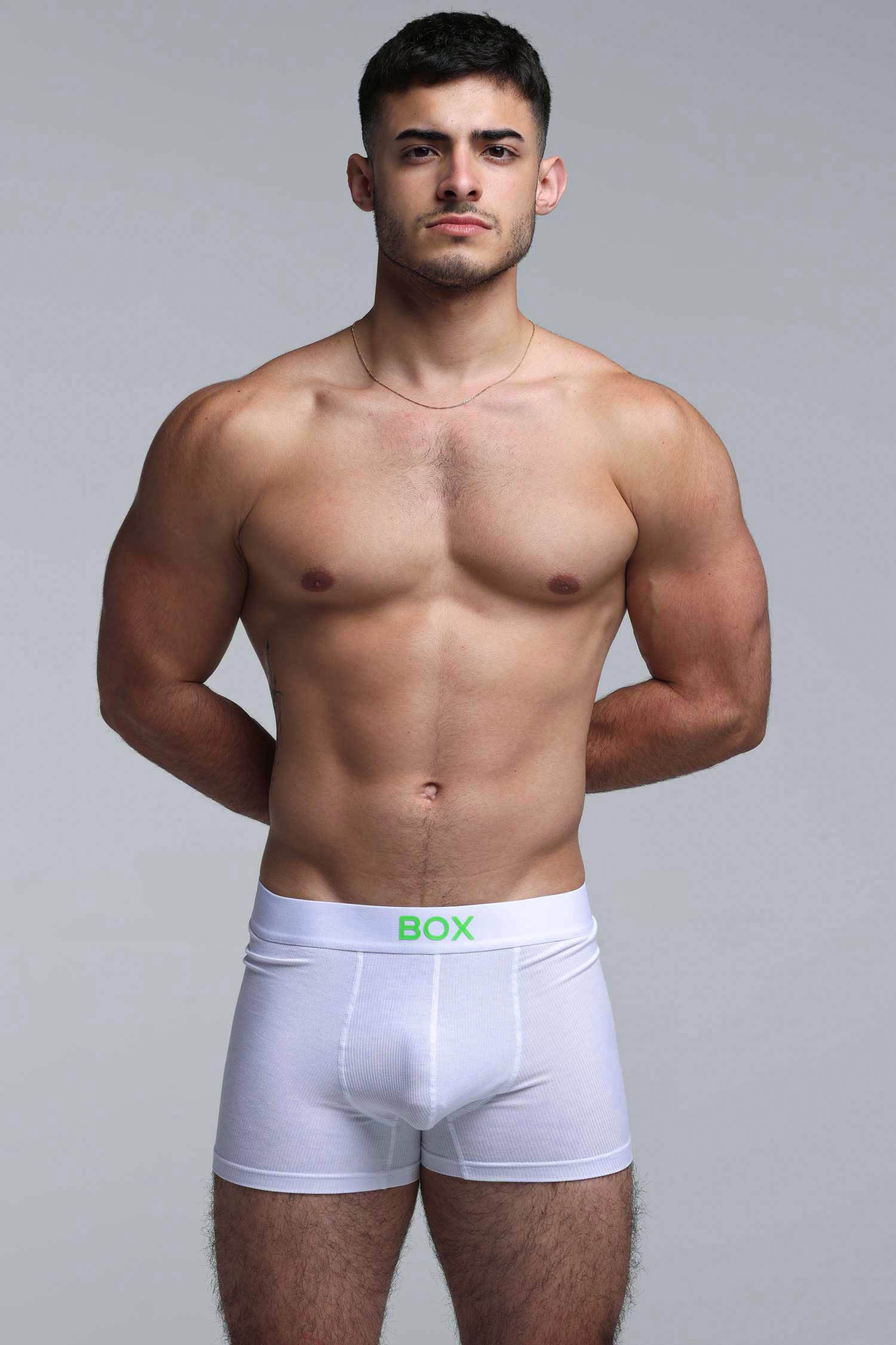 Colour Pop Boxers - White & Green - Image 3