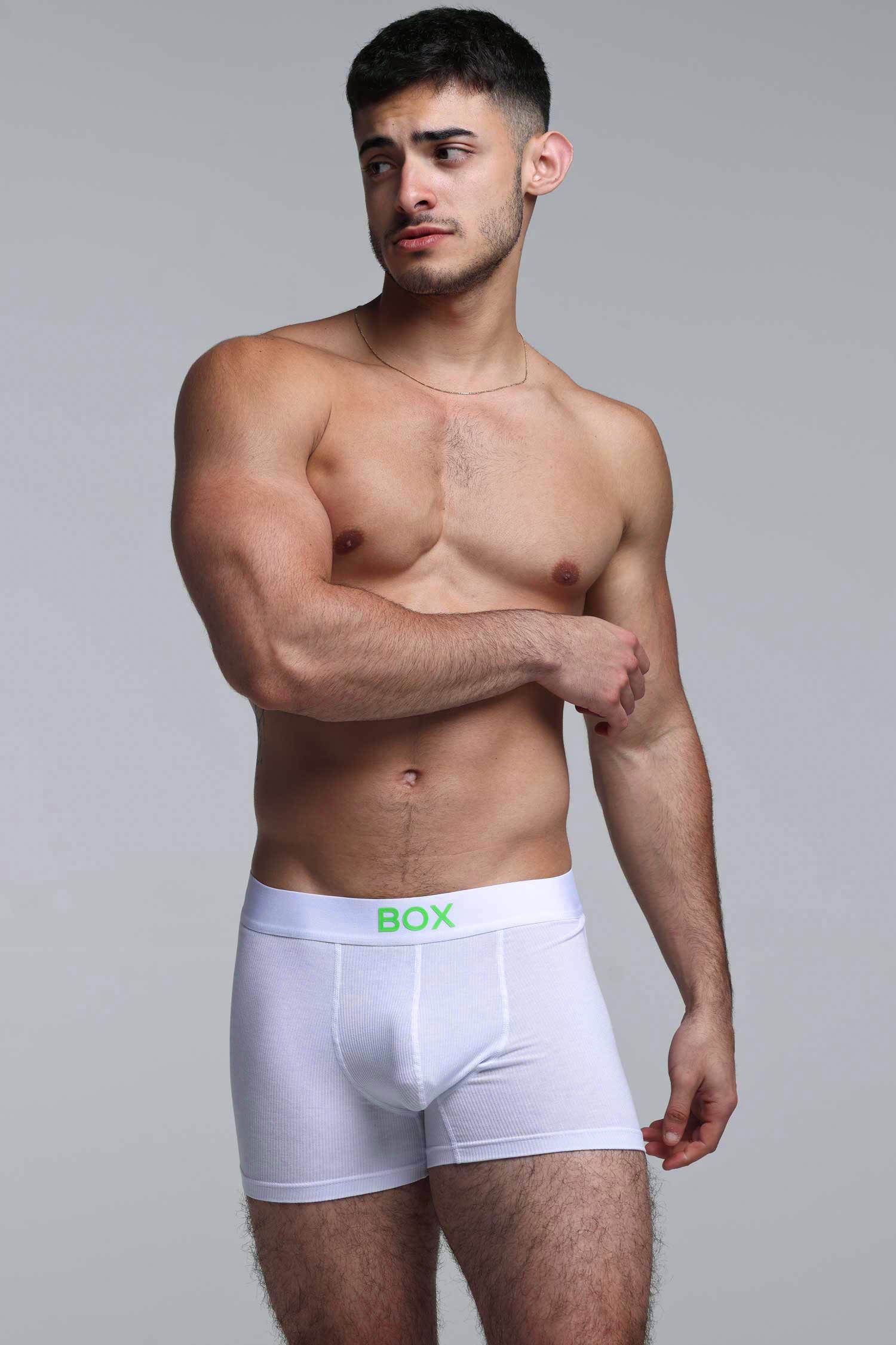 Colour Pop Boxers - White & Green - Image 4