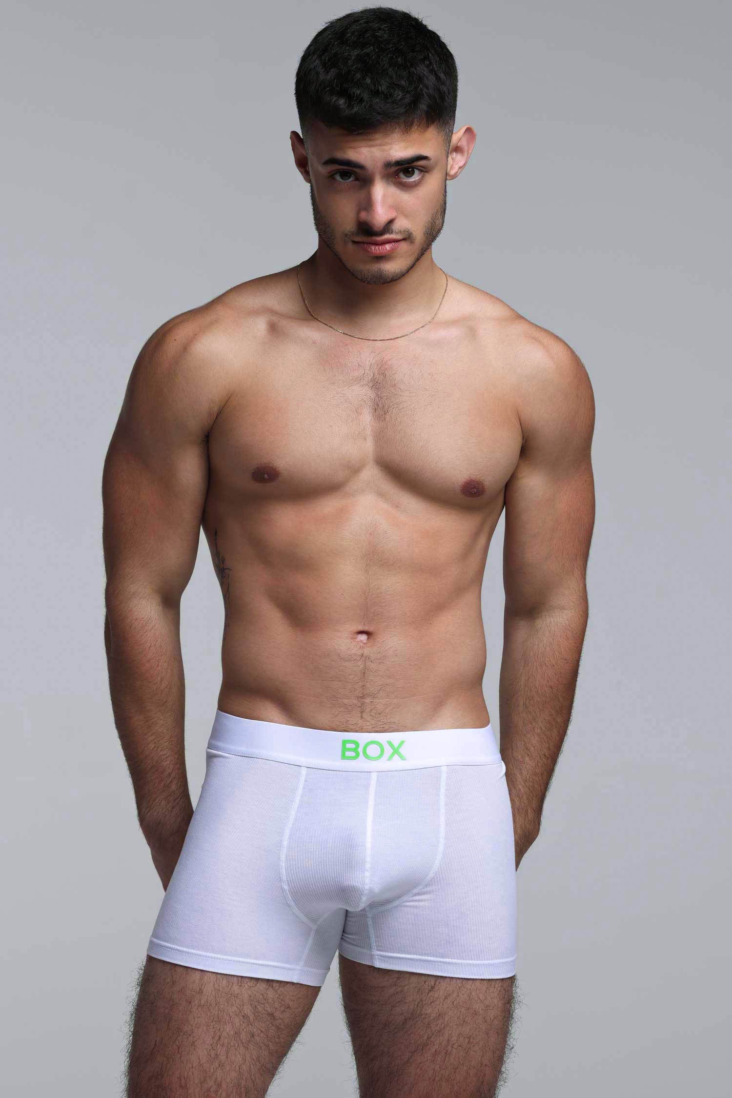 Colour Pop Boxers - White & Green - Image 5