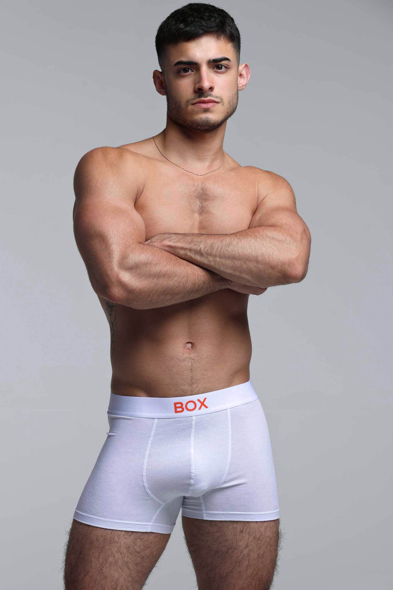 Colour Pop Boxers - White & Orange - Image 3