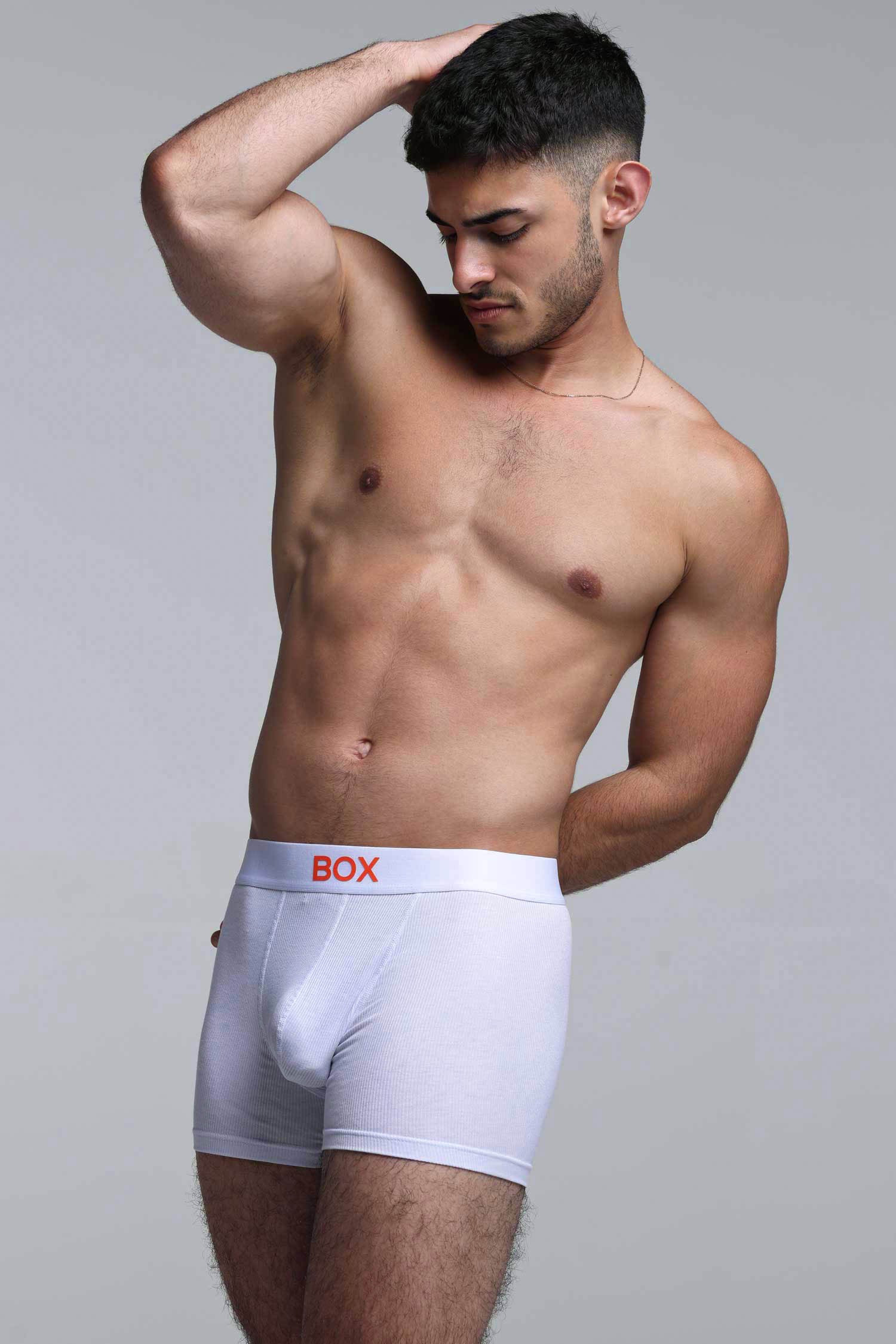 Colour Pop Boxers - White & Orange - Image 5