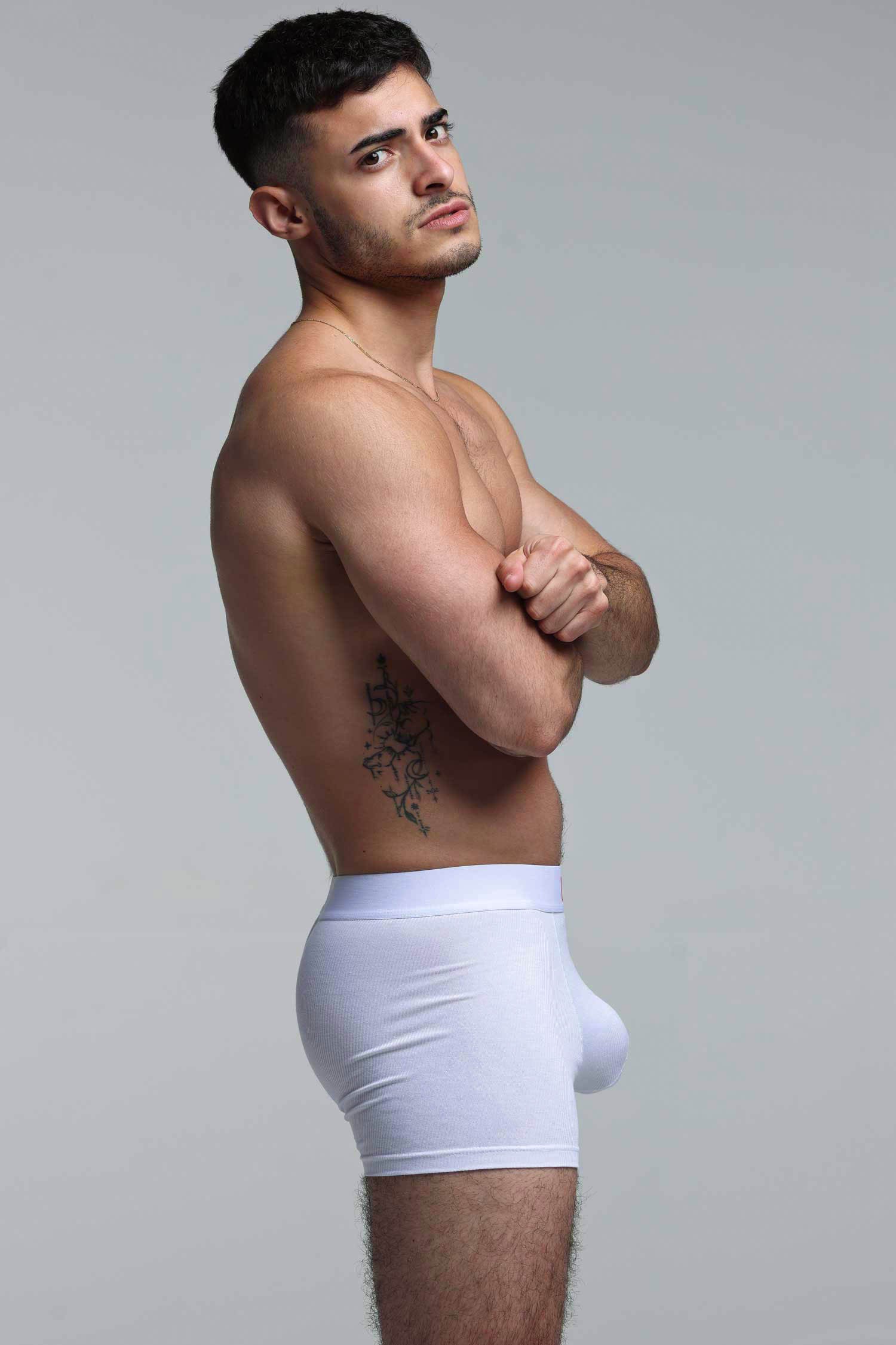 Colour Pop Boxers - White & Orange - Image 7