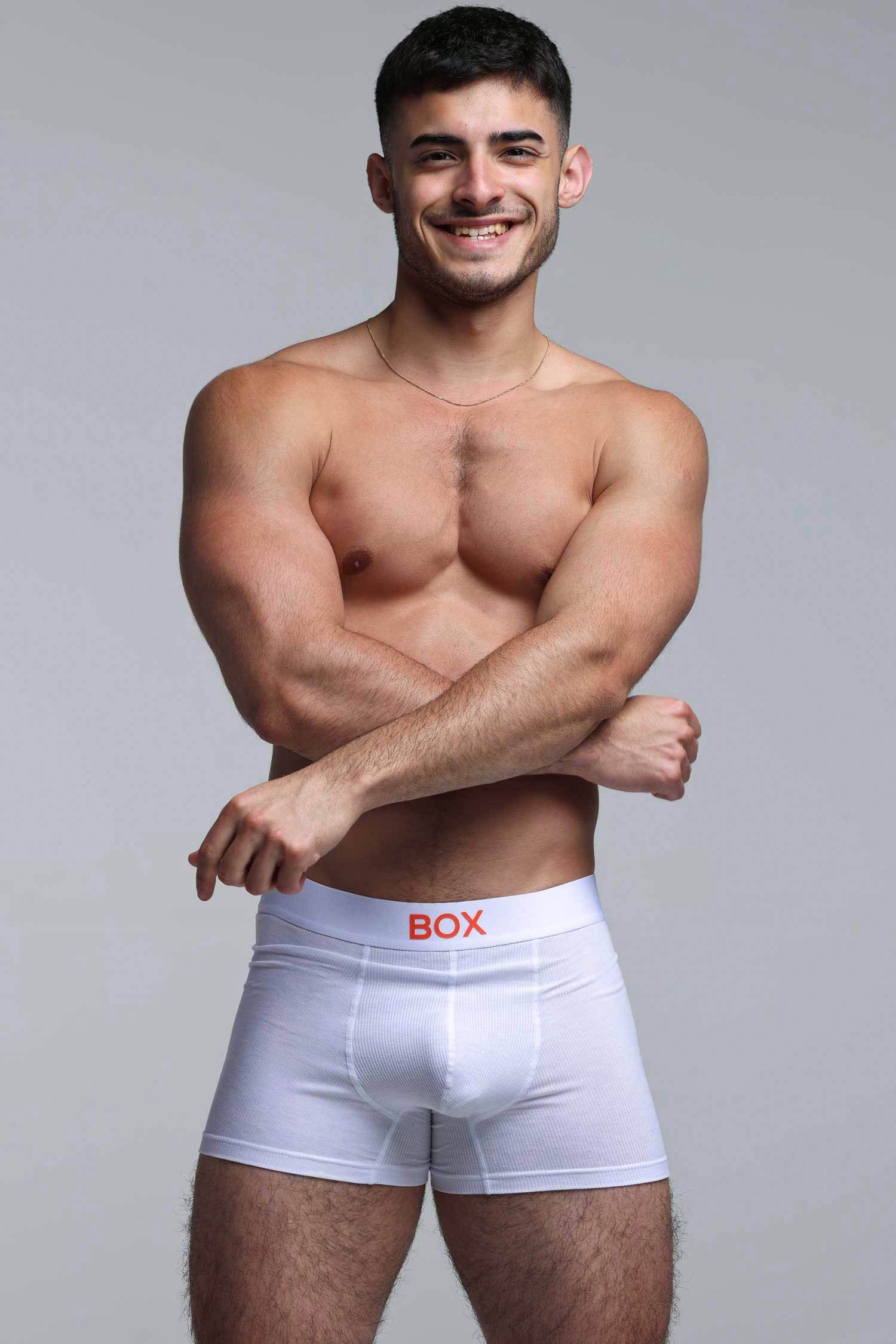 Colour Pop Boxers - White & Orange - Image 8