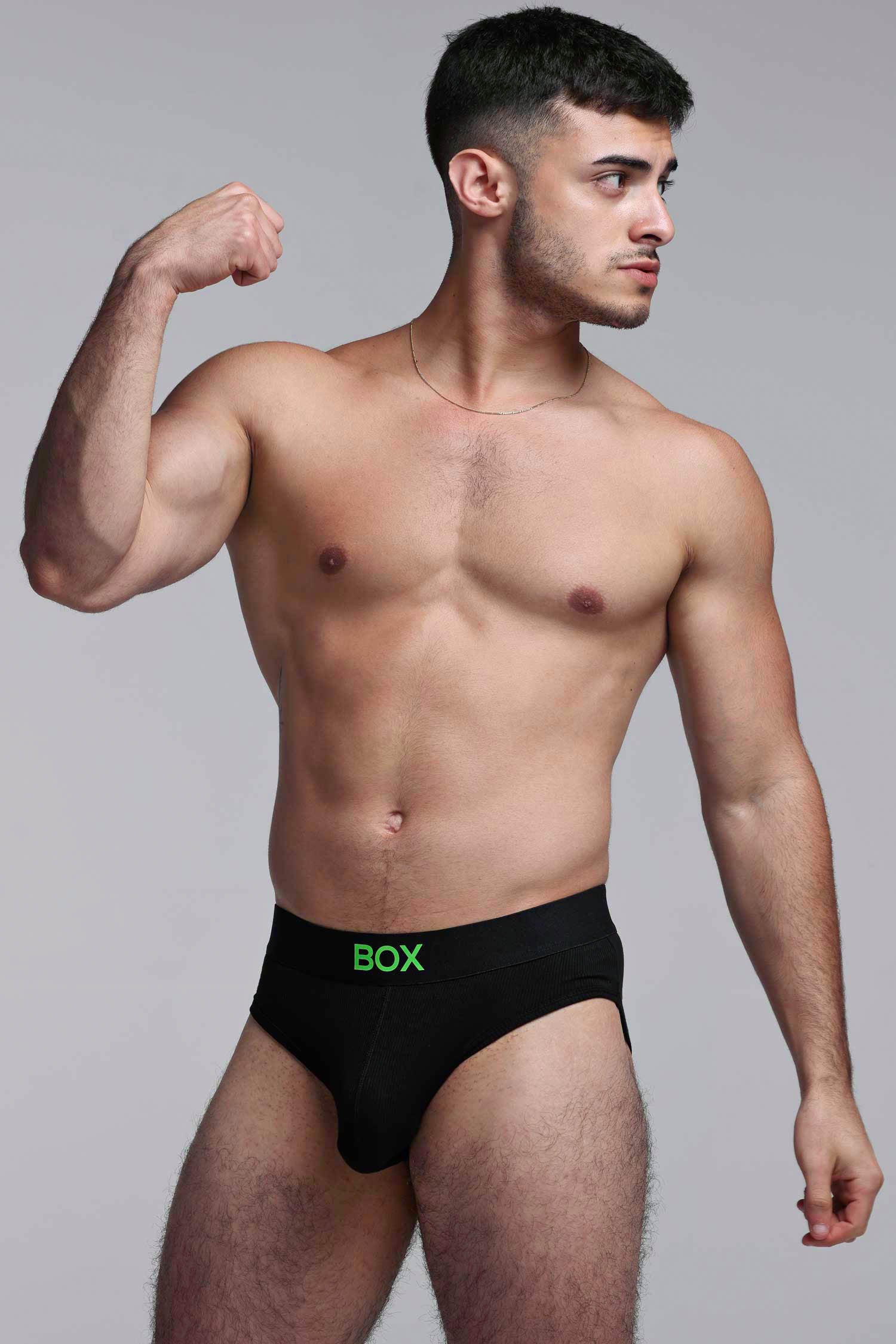 Colour Pop Briefs - Black & Green - Image 2