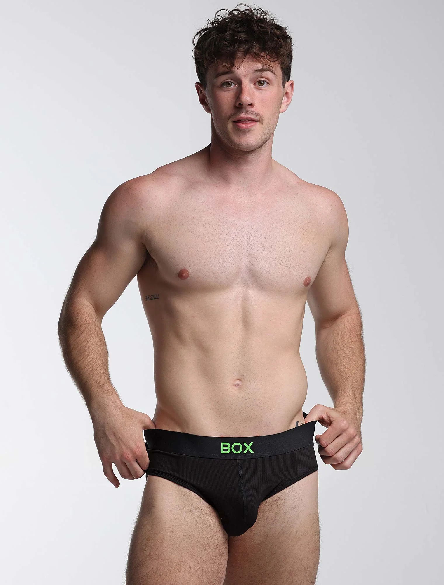 Colour Pop Briefs - Black & Green - Image 3