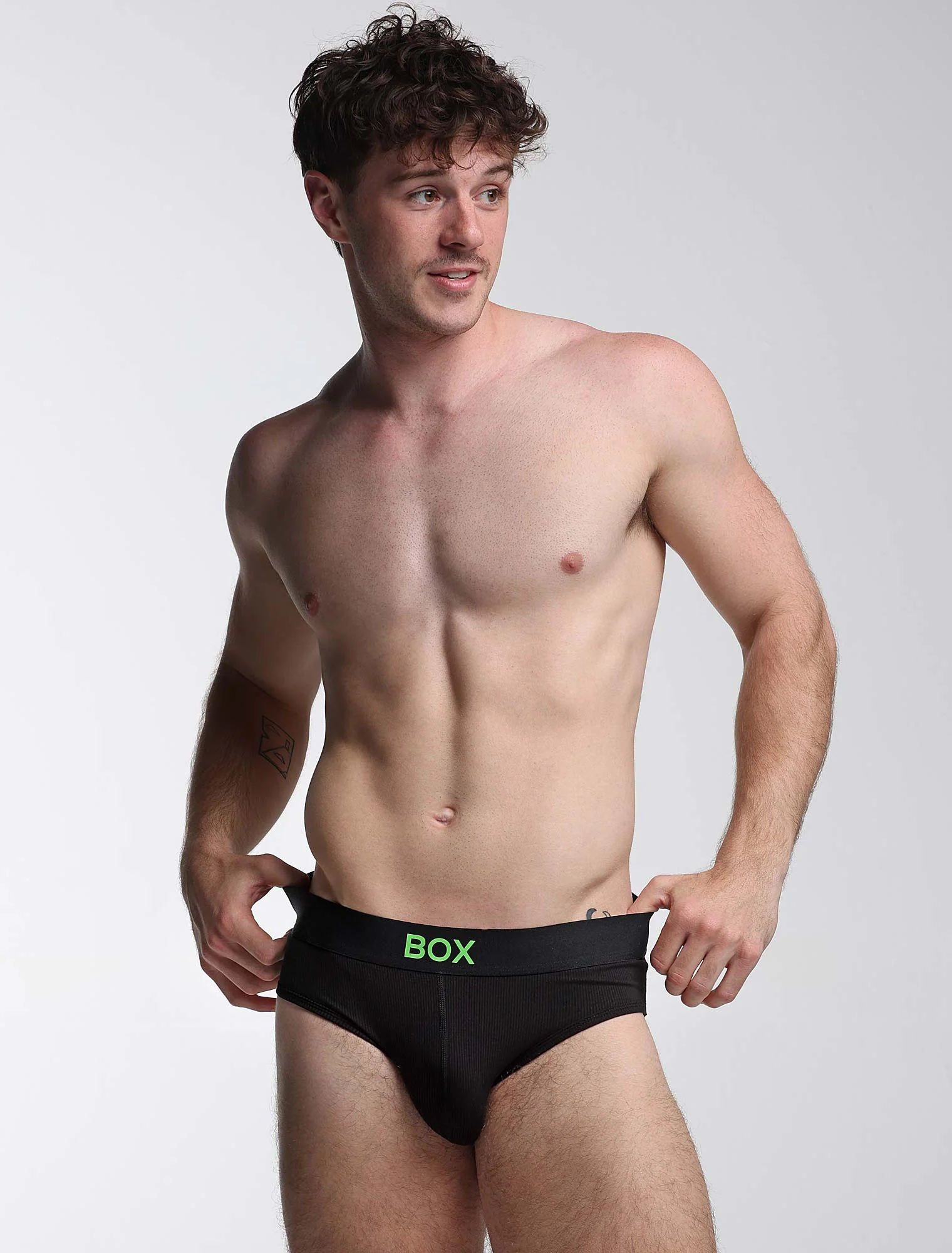 Colour Pop Briefs - Black & Green - Image 9