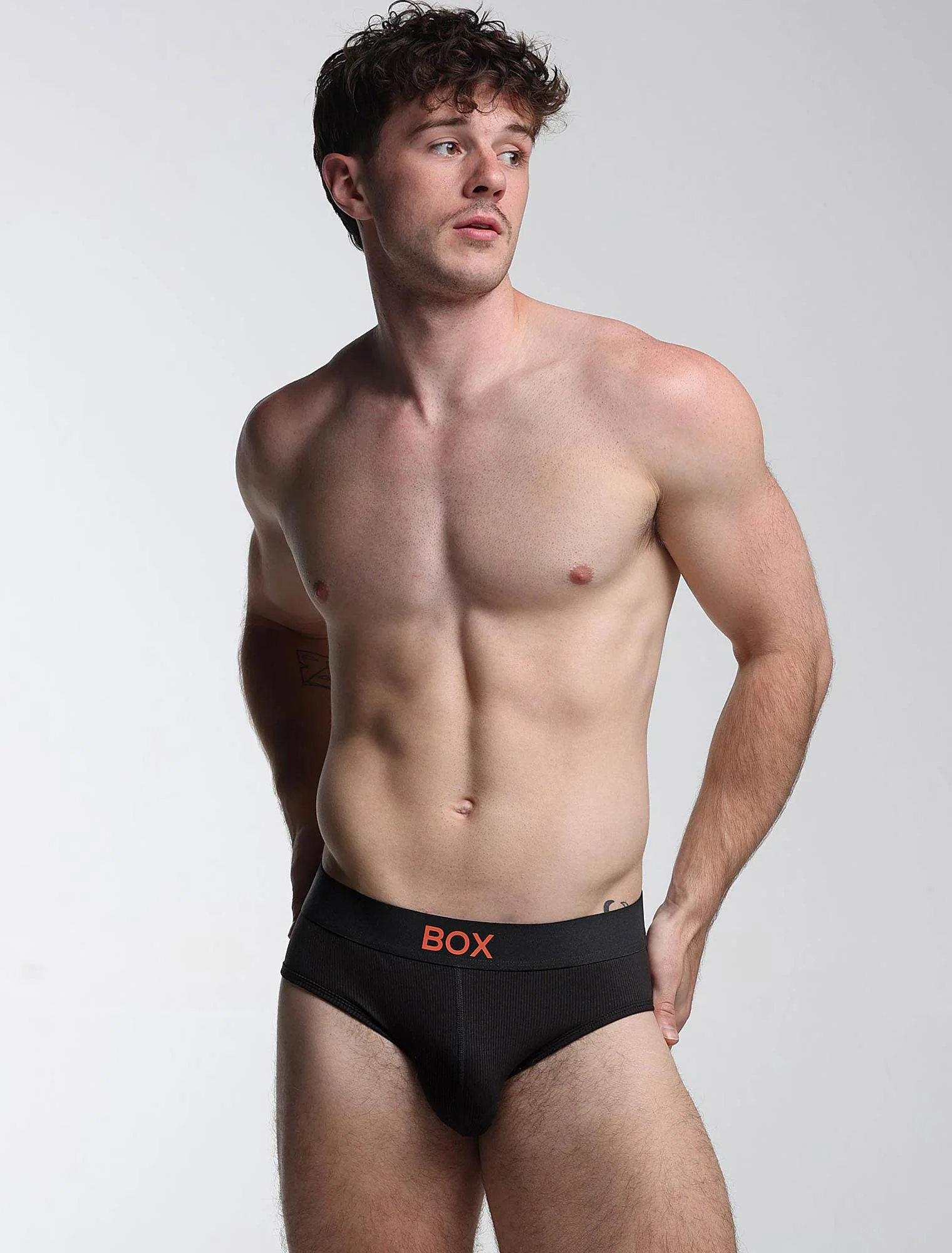 Colour Pop Briefs - Black & Orange - Image 3