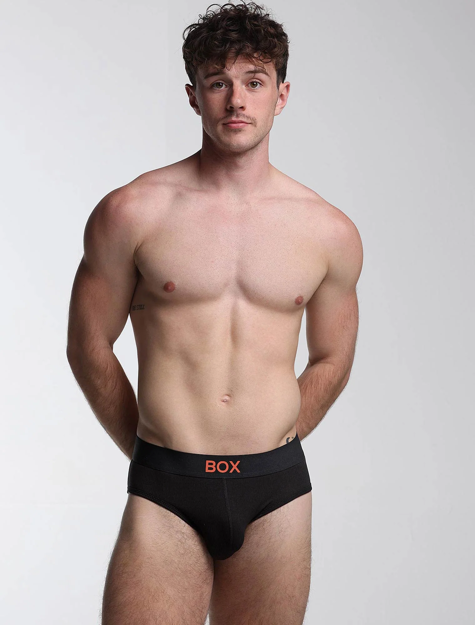 Colour Pop Briefs - Black & Orange - Image 4