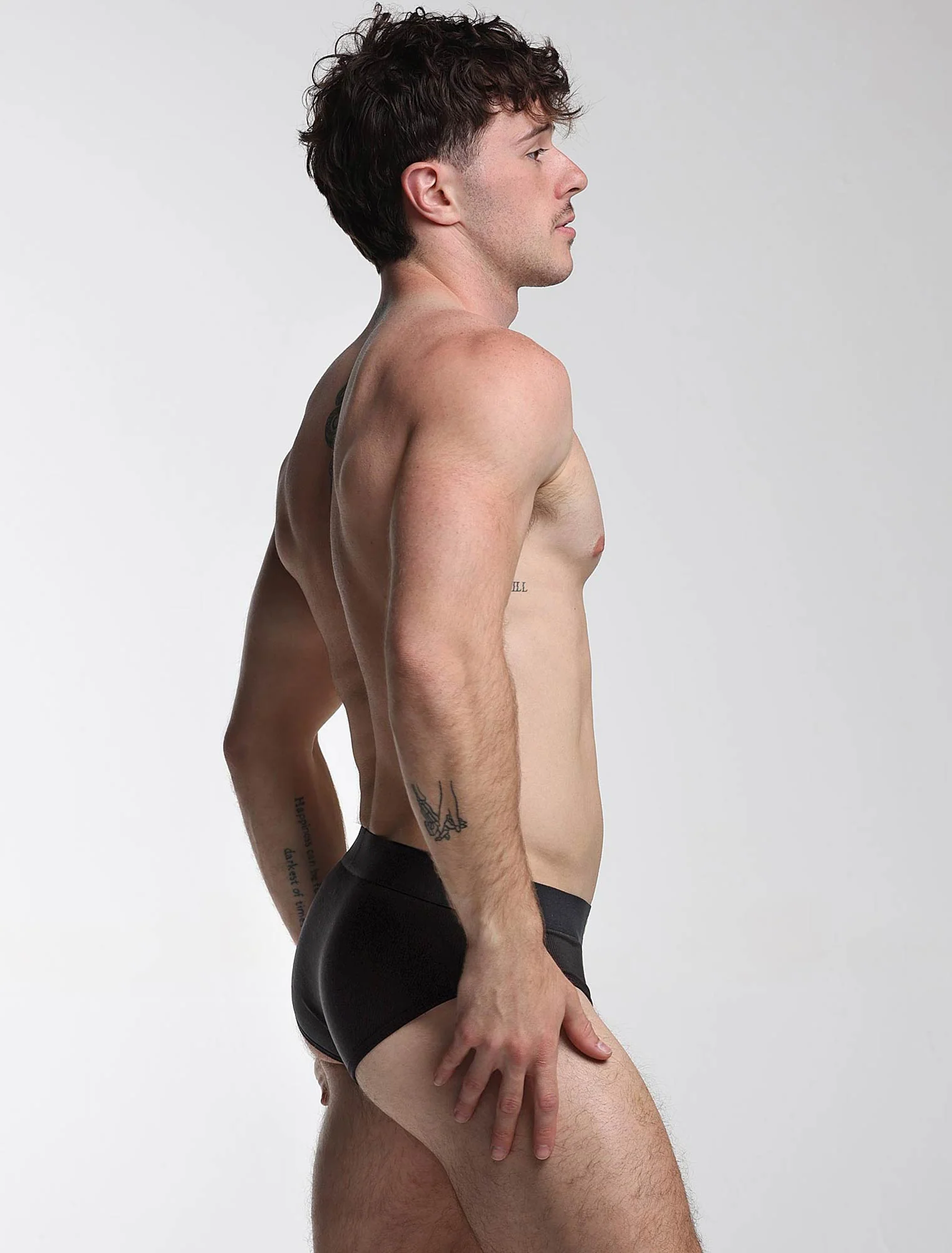 Colour Pop Briefs - Black & Orange - Image 5