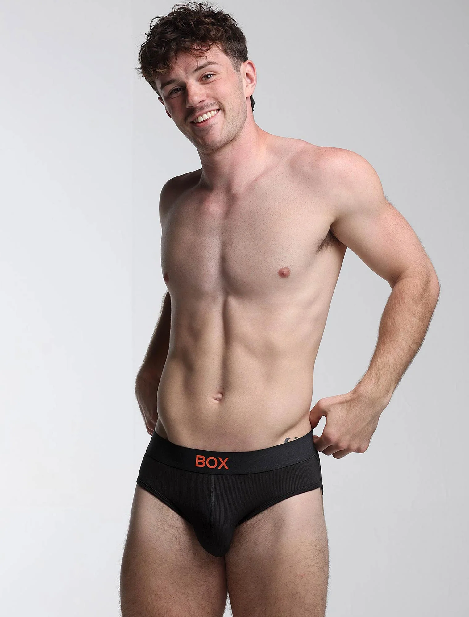 Colour Pop Briefs - Black & Orange - Image 6