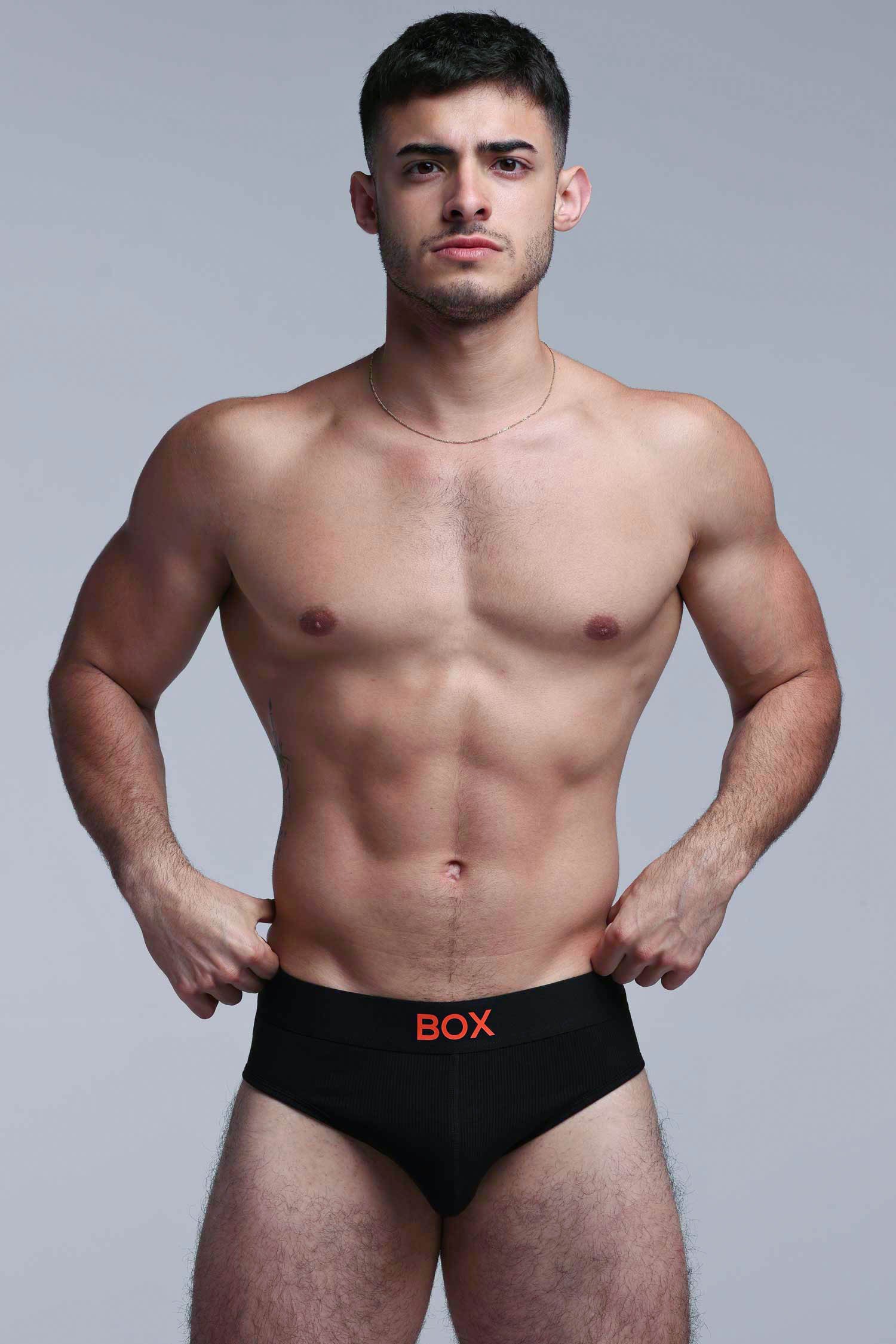 Colour Pop Briefs - Black & Orange - Image 9