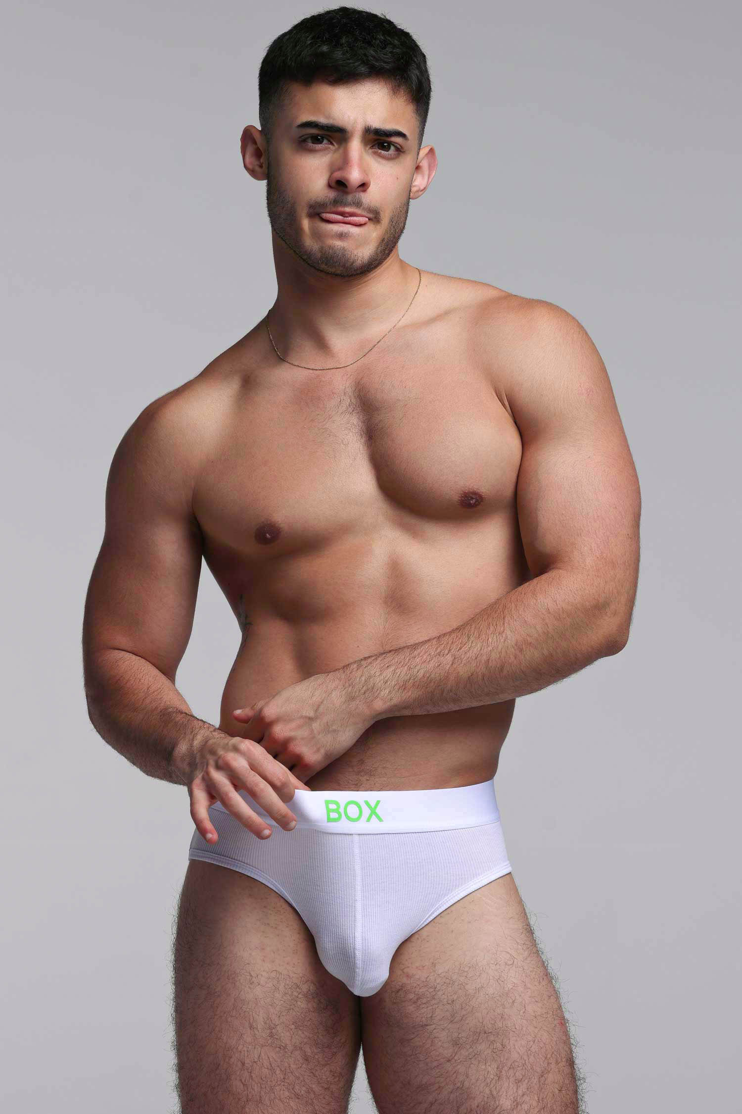 Colour Pop Briefs - White & Green - Image 3
