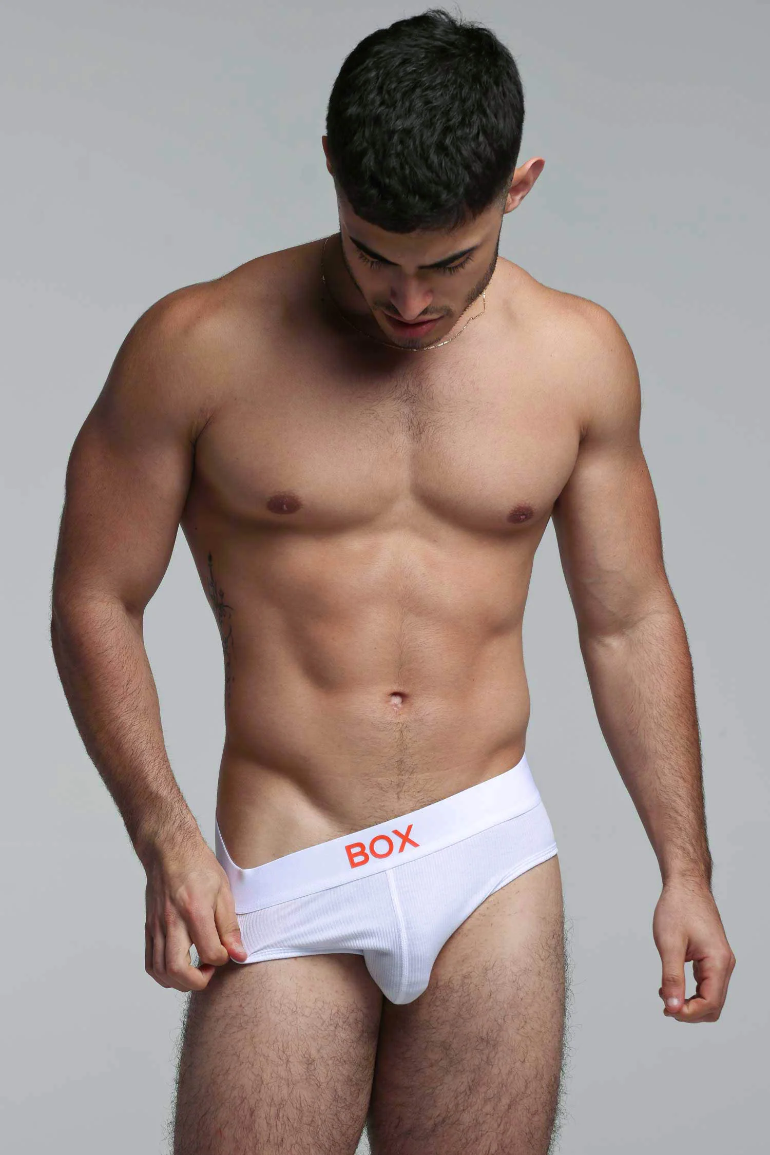 Colour Pop Briefs - White & Orange - Image 3