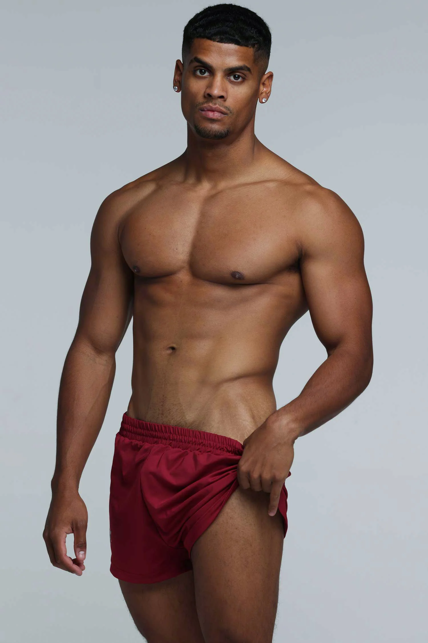 Compound Jock Shorts - Maroon - Image 3