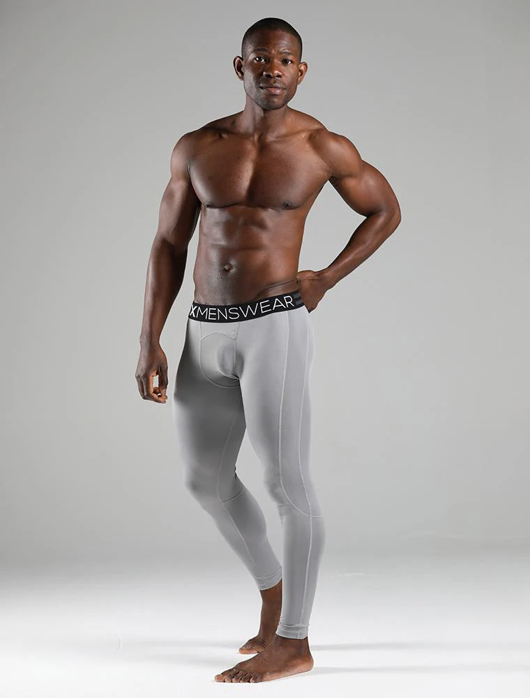 Compression Leggings - Gun Metal Grey - Image 5