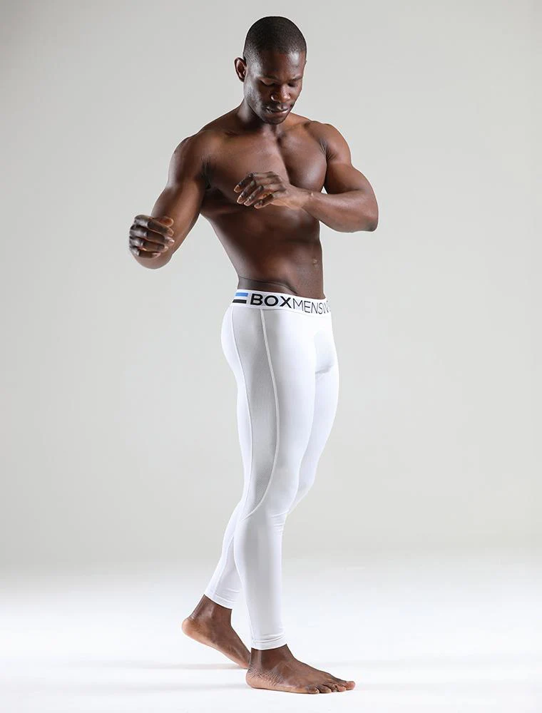 Compression Leggings - White - Image 3