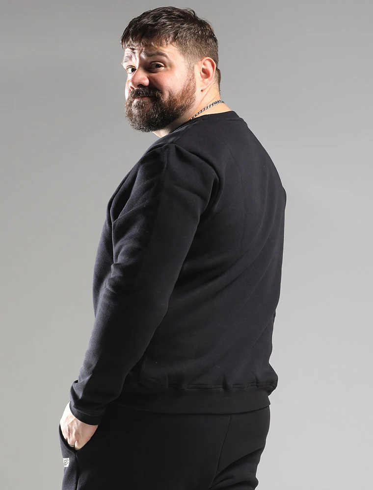 Comfort Fit: Crew Neck - Black - Image 3