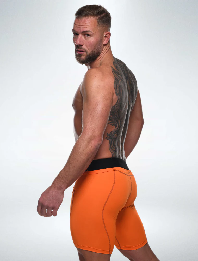 Defined Behind: Compression Shorts - Action Orange - Image 5