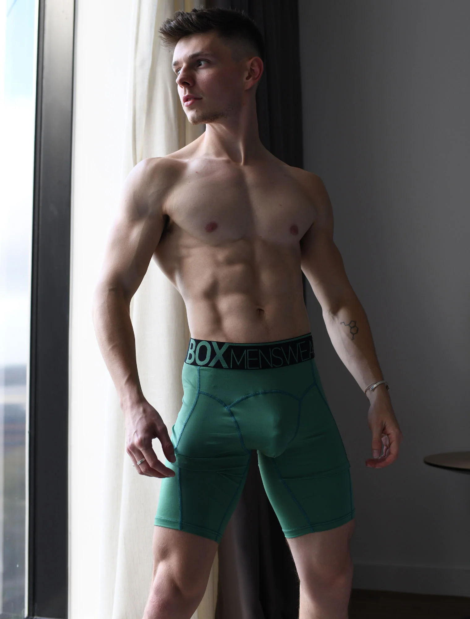 Defined Behind: Compression Shorts - Green Sheen - Image 7