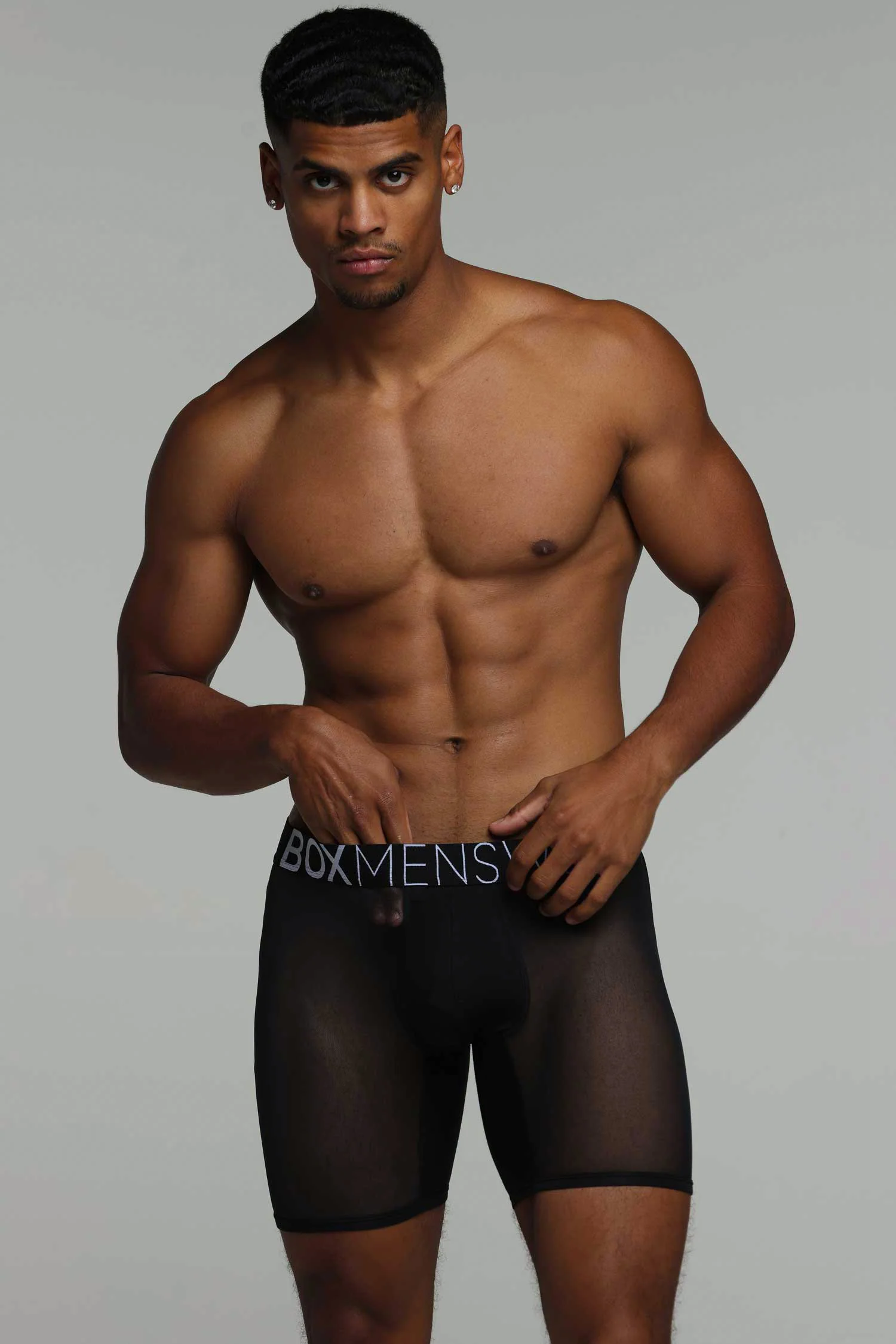 King Fit Mesh Panel - Transparent Crotch: Black - Image 4