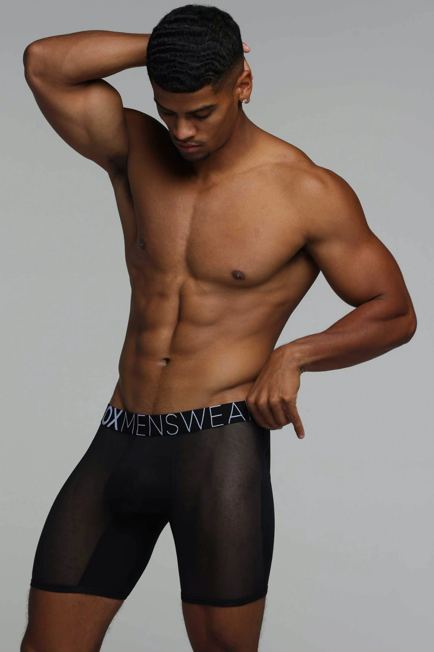 King Fit Mesh Panel - Transparent Crotch: Black - Image 5