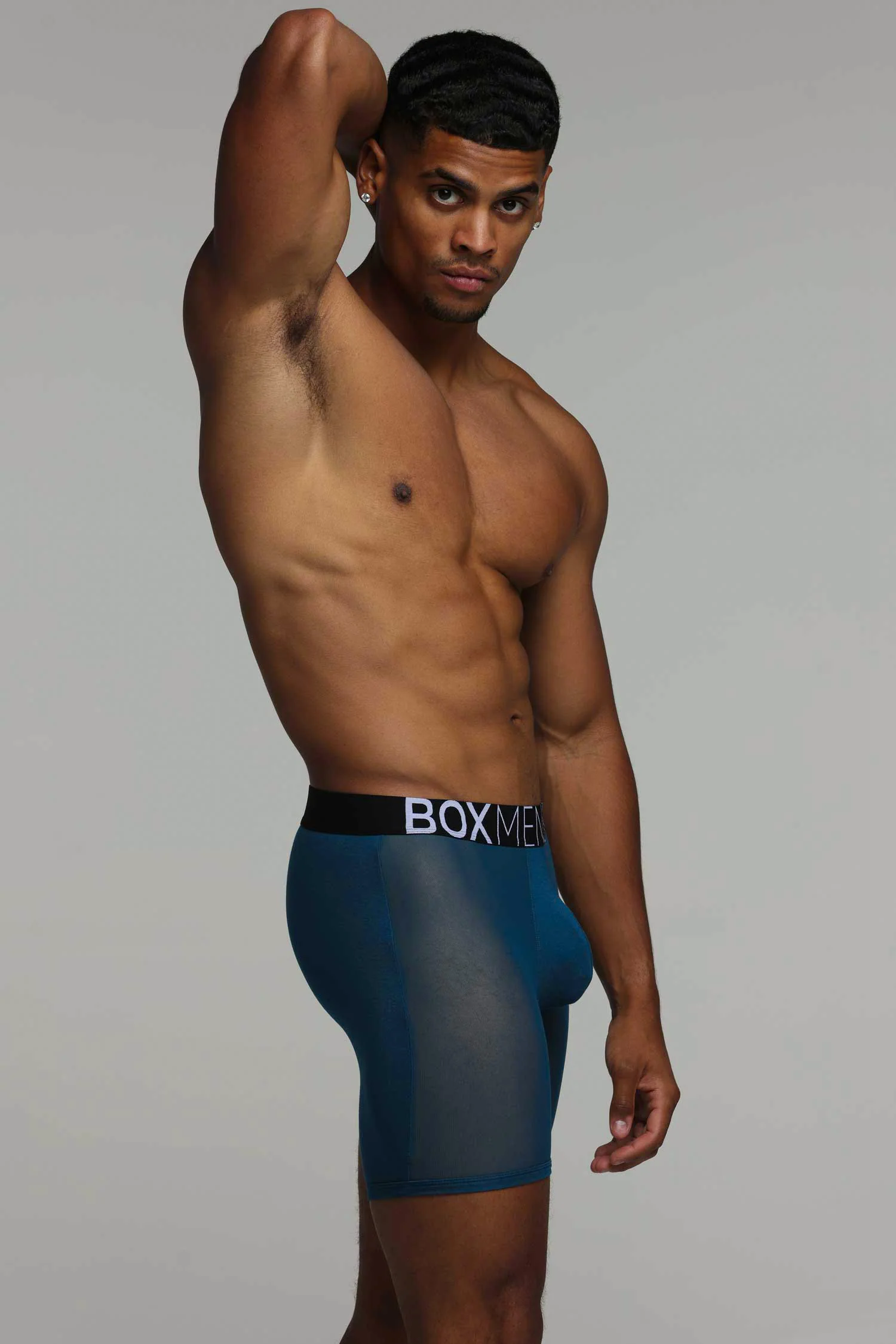 King Fit Mesh Panel - Transparent Crotch: Legion Blue - Image 4