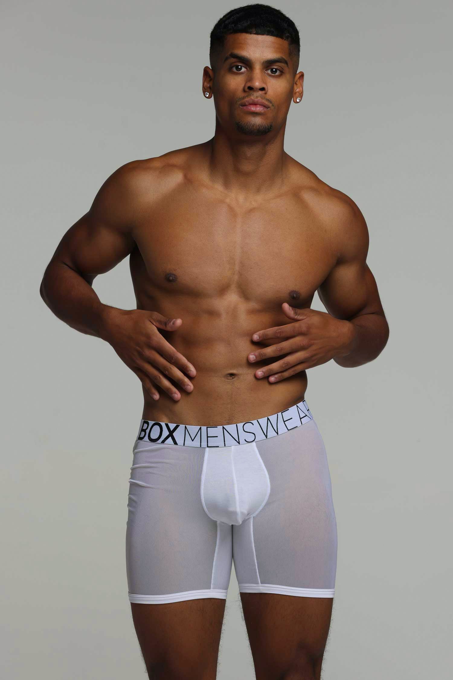 King Fit Mesh Panel - Transparent Crotch: White - Image 3