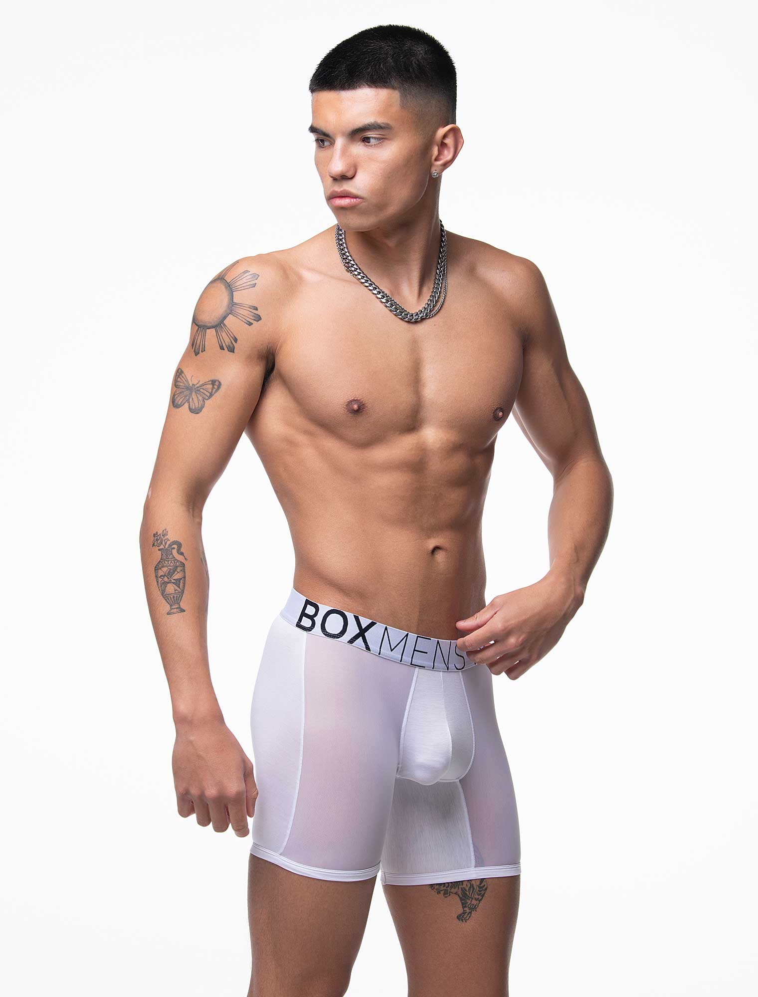 King Fit Mesh Panel - Transparent Crotch: White - Image 6