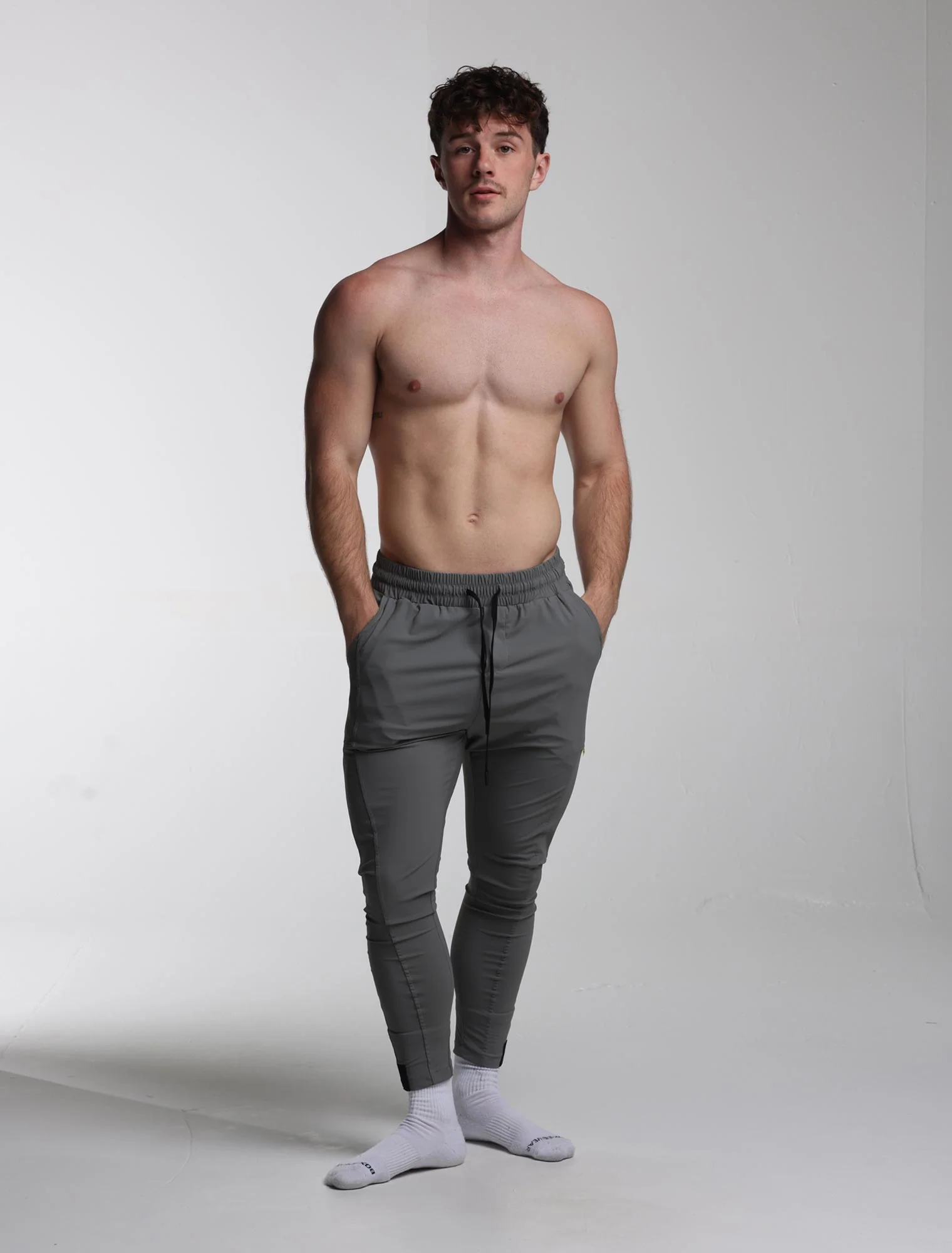 V2 Active Panelled Joggers - Slate Grey - Image 6