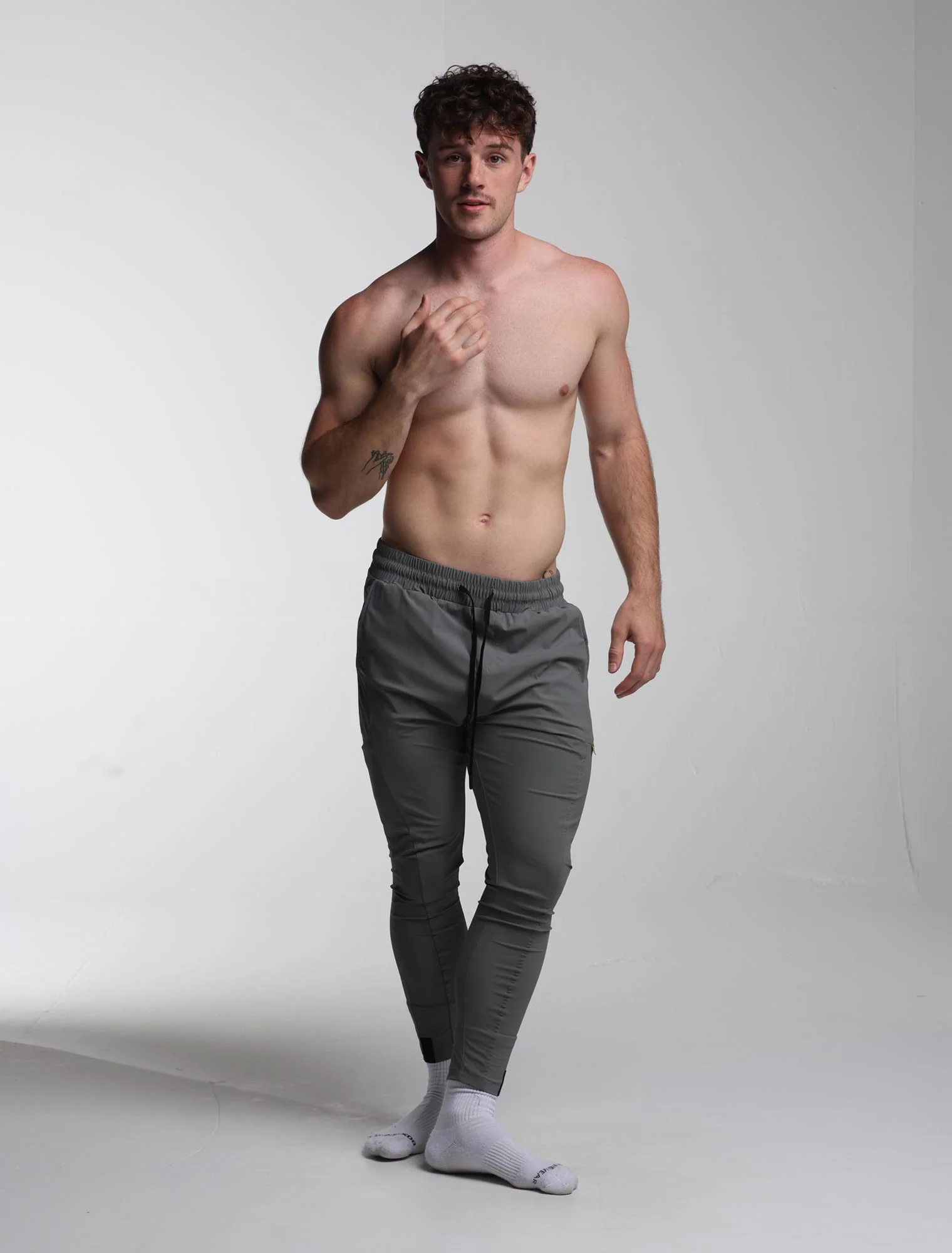 V2 Active Panelled Joggers - Slate Grey - Image 8