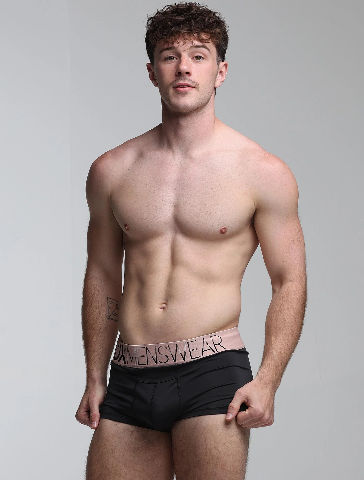 Mens Arched Keyhole Boxers - Crimson Royale - Image 3