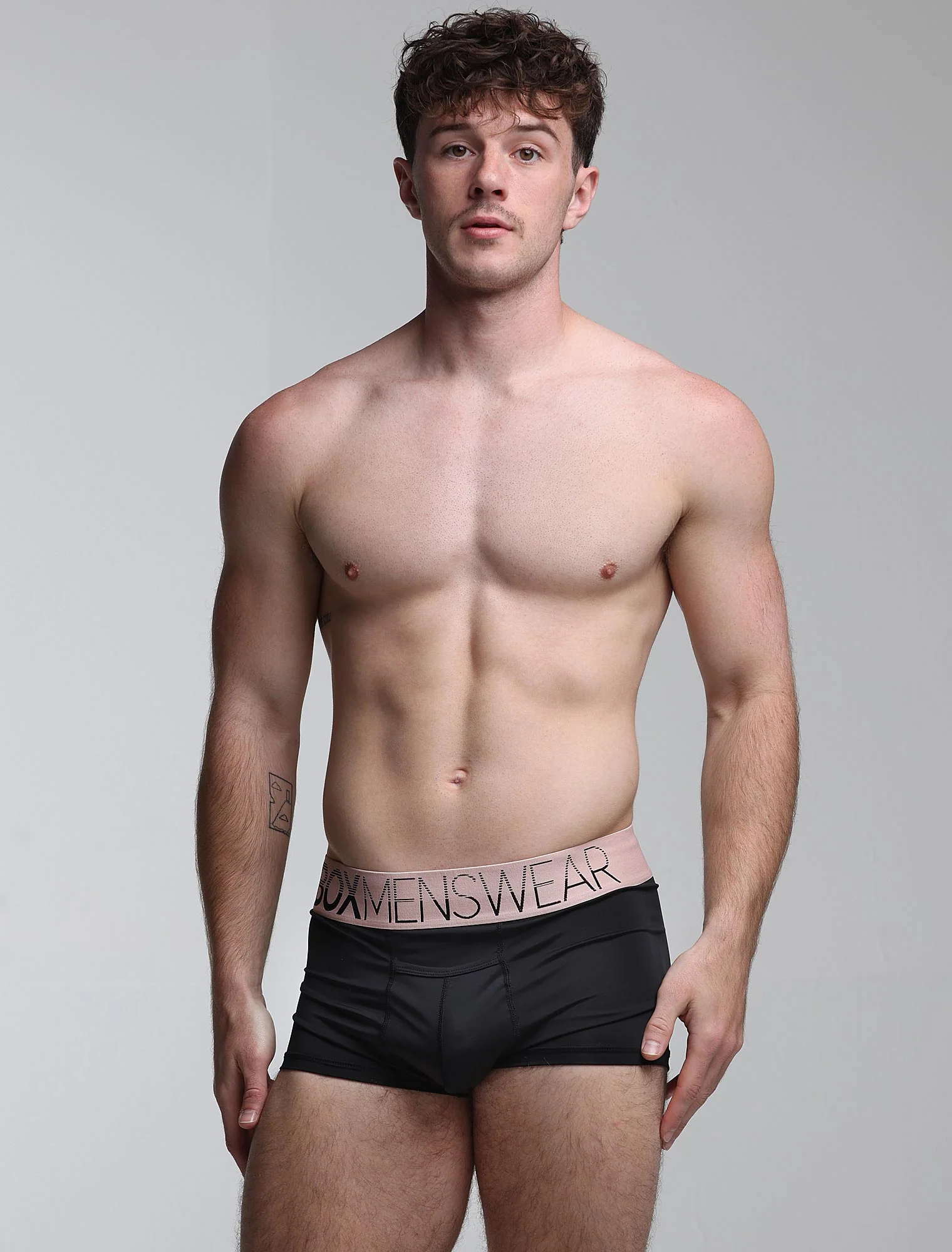Mens Arched Keyhole Boxers - Crimson Royale - Image 5