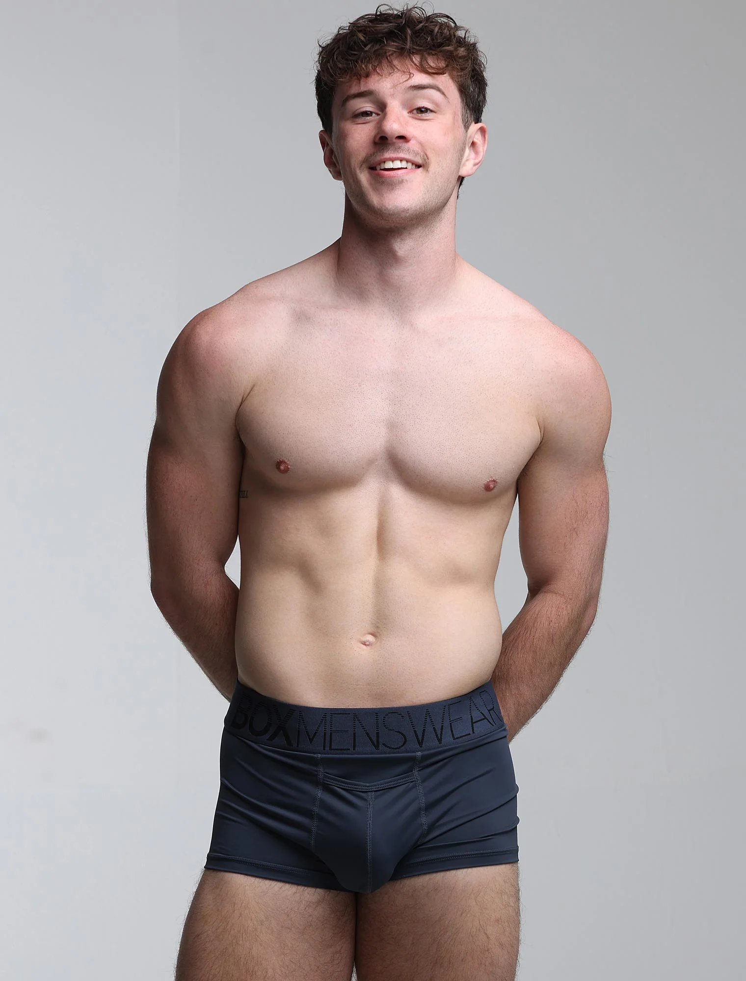 Mens Arched Keyhole Boxers - Nautical Nightfall - Image 4