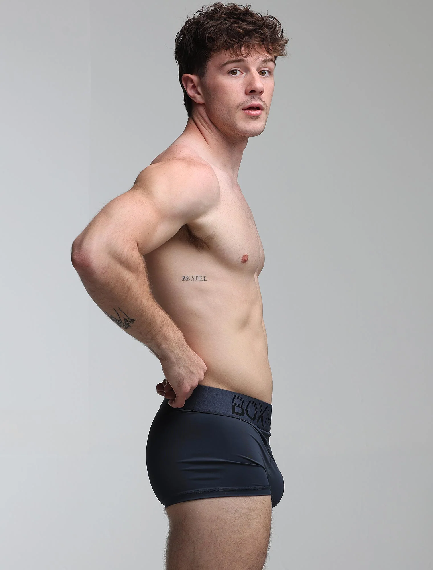 Mens Arched Keyhole Boxers - Nautical Nightfall - Image 6