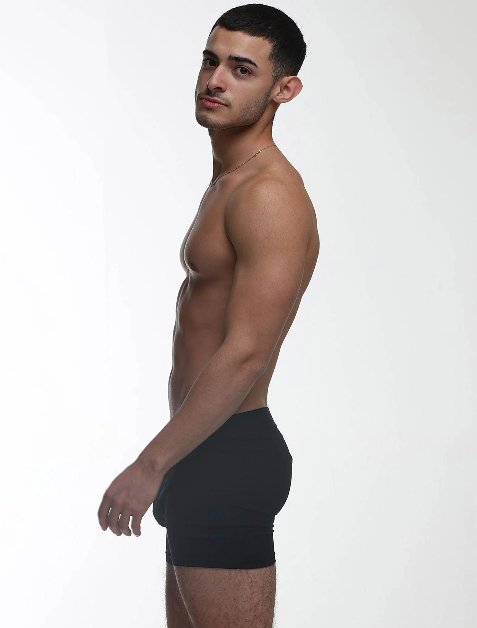 Mens Classic Ribbed Boxers - Black - Image 8