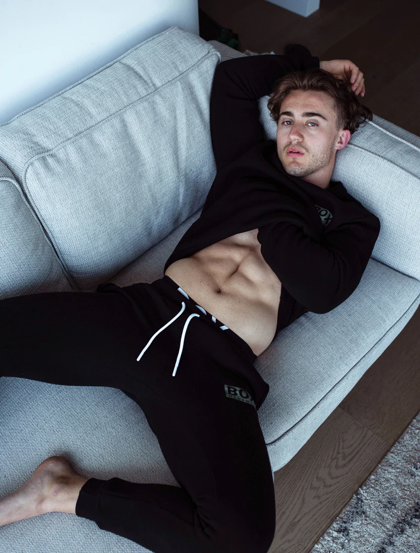 Slim Fit Crew Neck Jumper - Black - Image 6