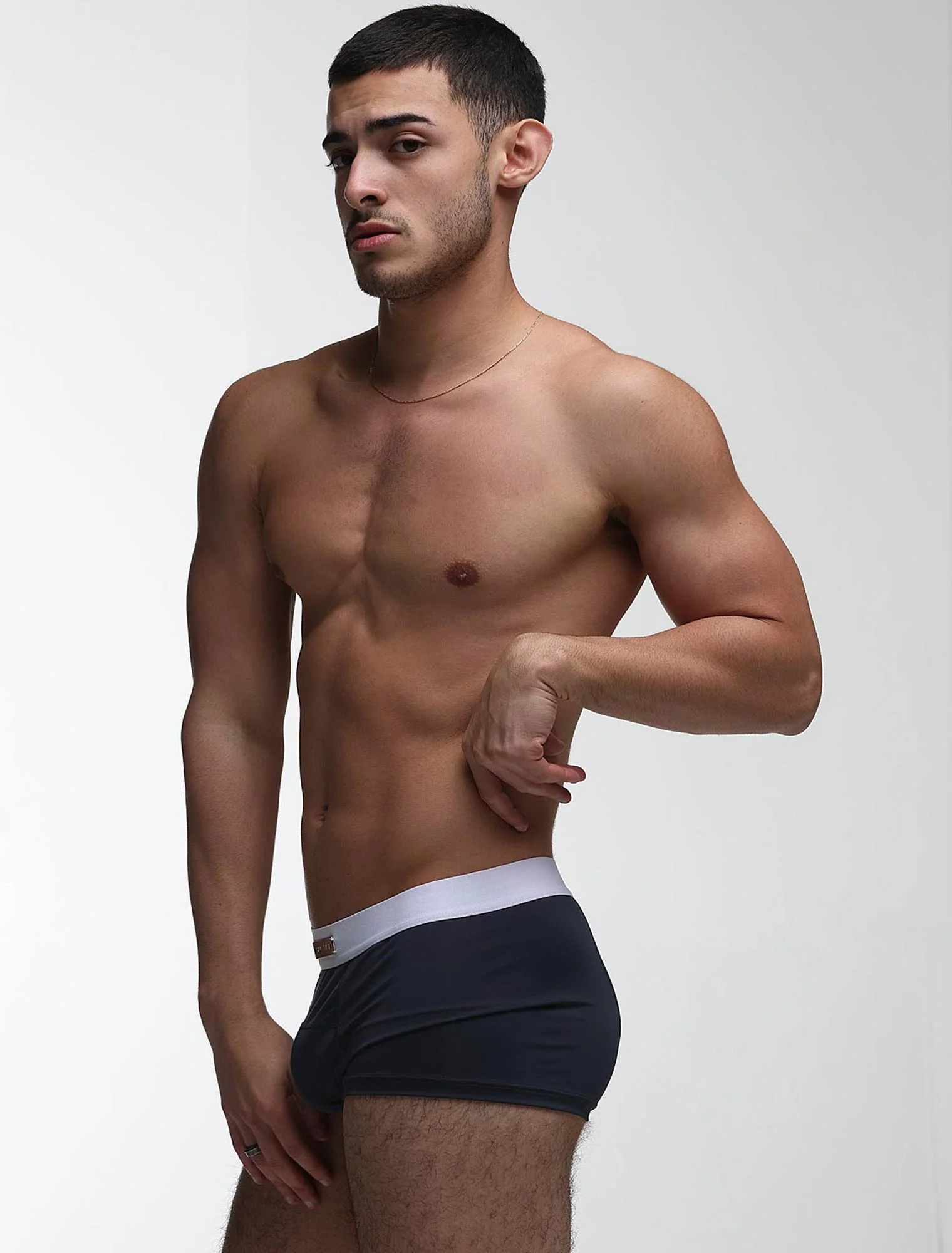 Mens Curved Mesh Boxers - Navy - Image 8
