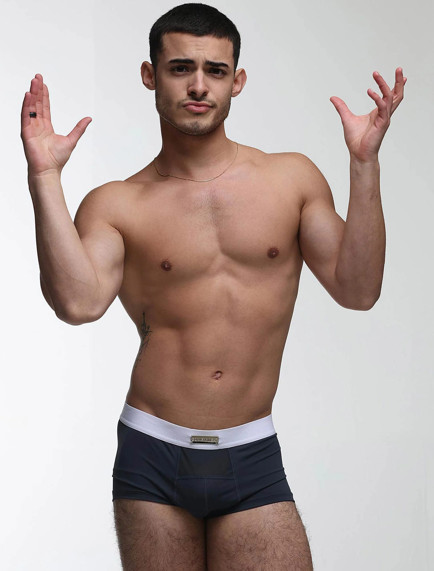 Mens Curved Mesh Boxers - Navy - Image 9
