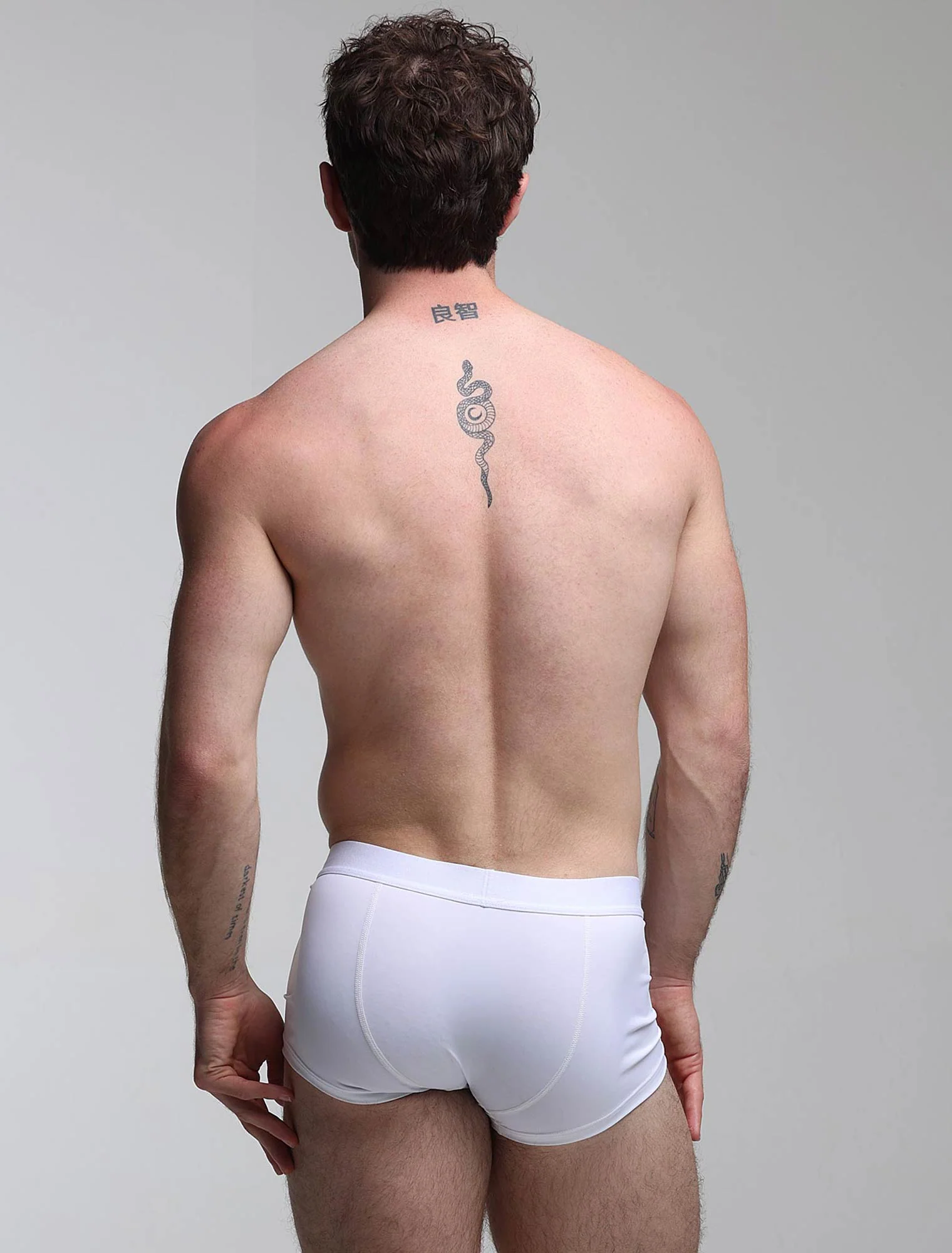 Mens Curved Mesh Boxers - White - Image 7