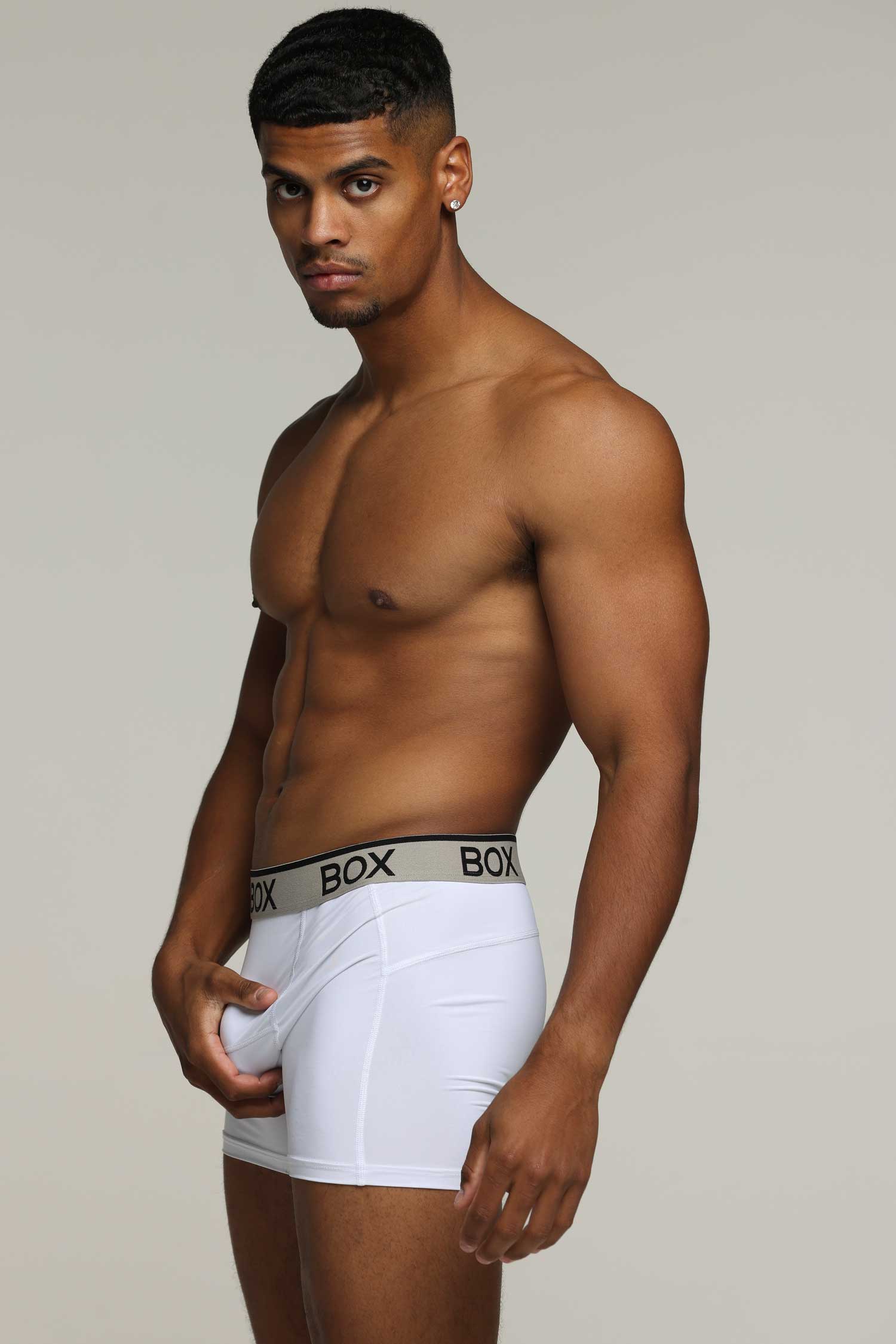 Mens Sports Boxers - Momentum White - Image 2