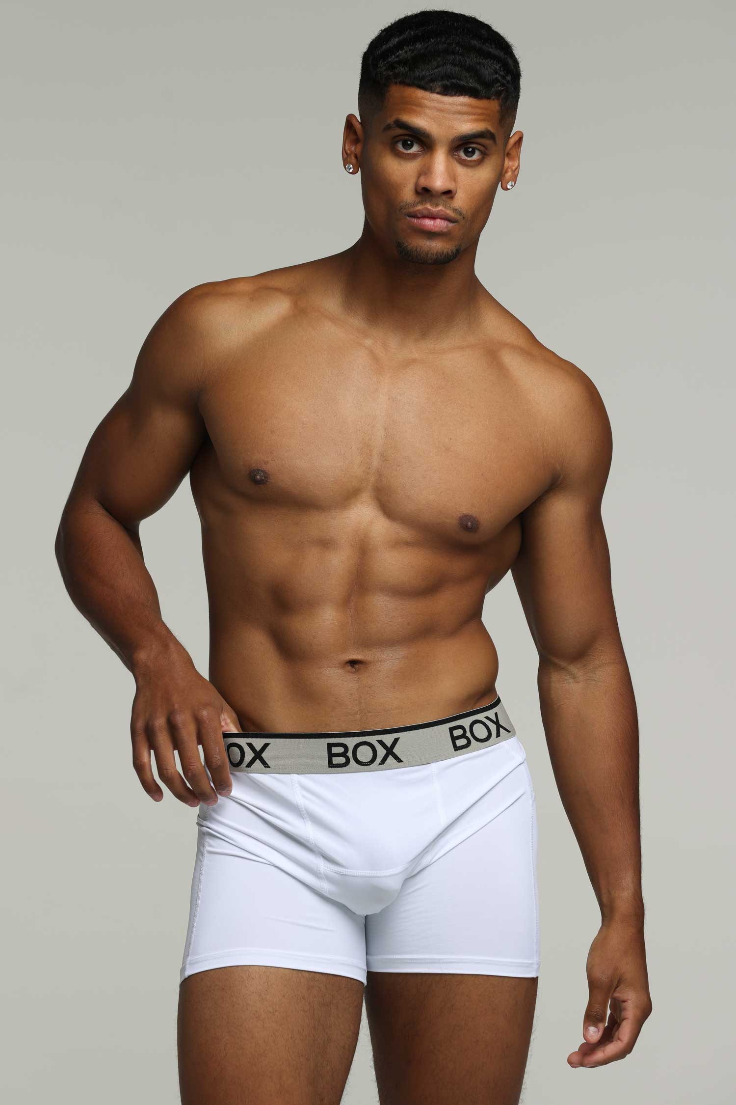 Mens Sports Boxers - Momentum White - Image 4