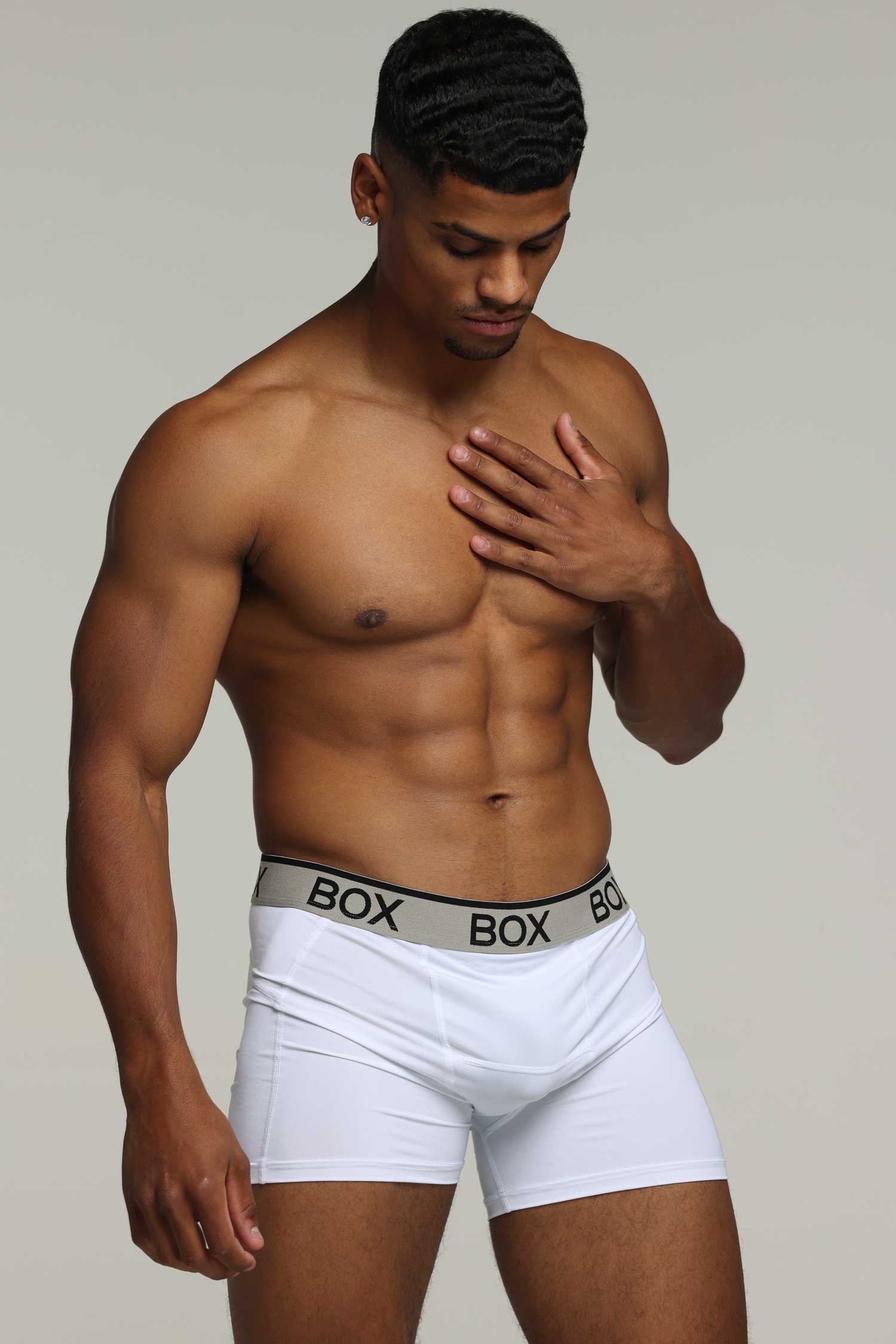 Mens Sports Boxers - Momentum White - Image 5