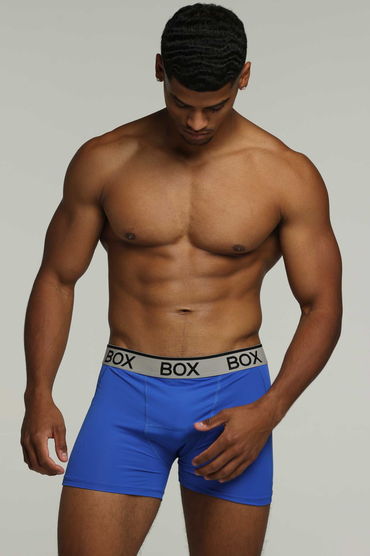 Mens Sports Boxers - Turbo Blue - Image 5