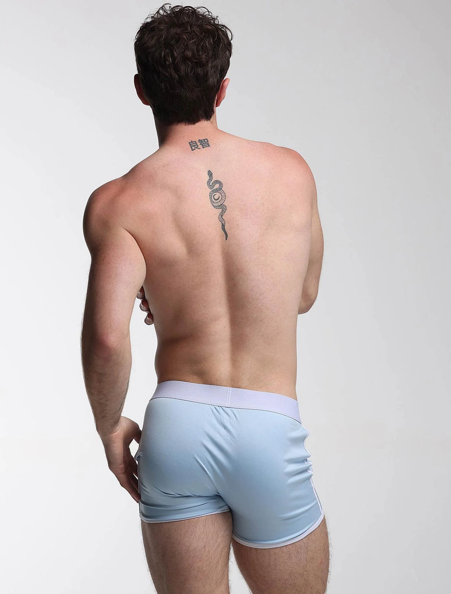 Mens Sports Loose Fit Boxers - Blue Collar - Image 10