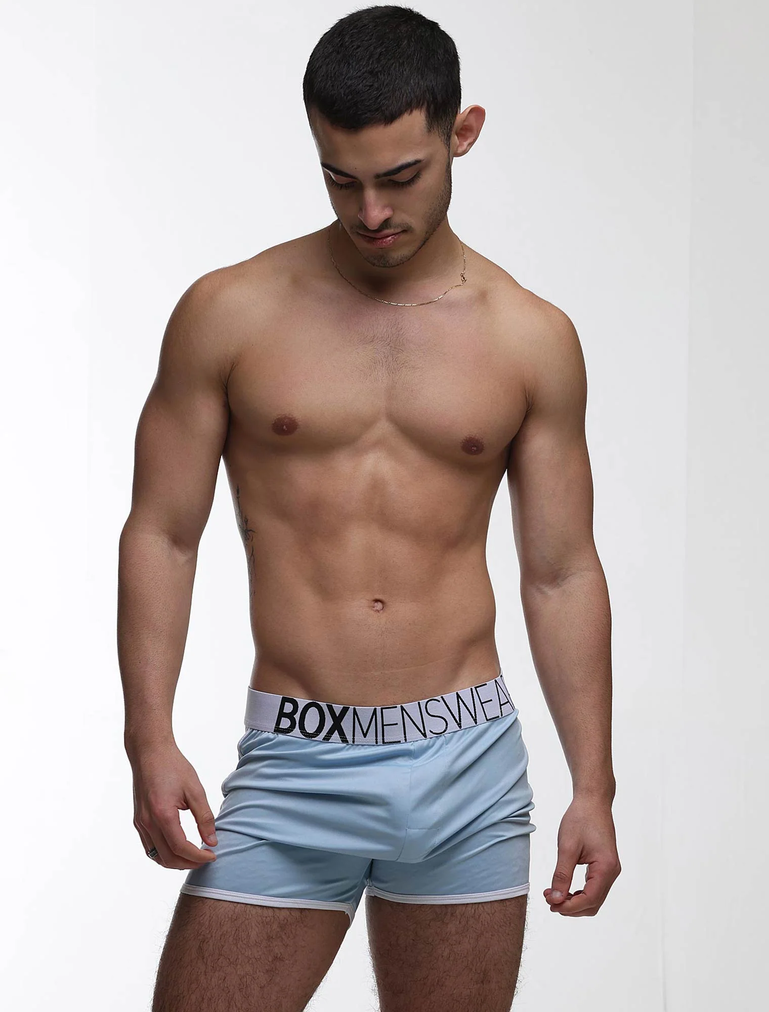 Mens Sports Loose Fit Boxers - Blue Collar - Image 6