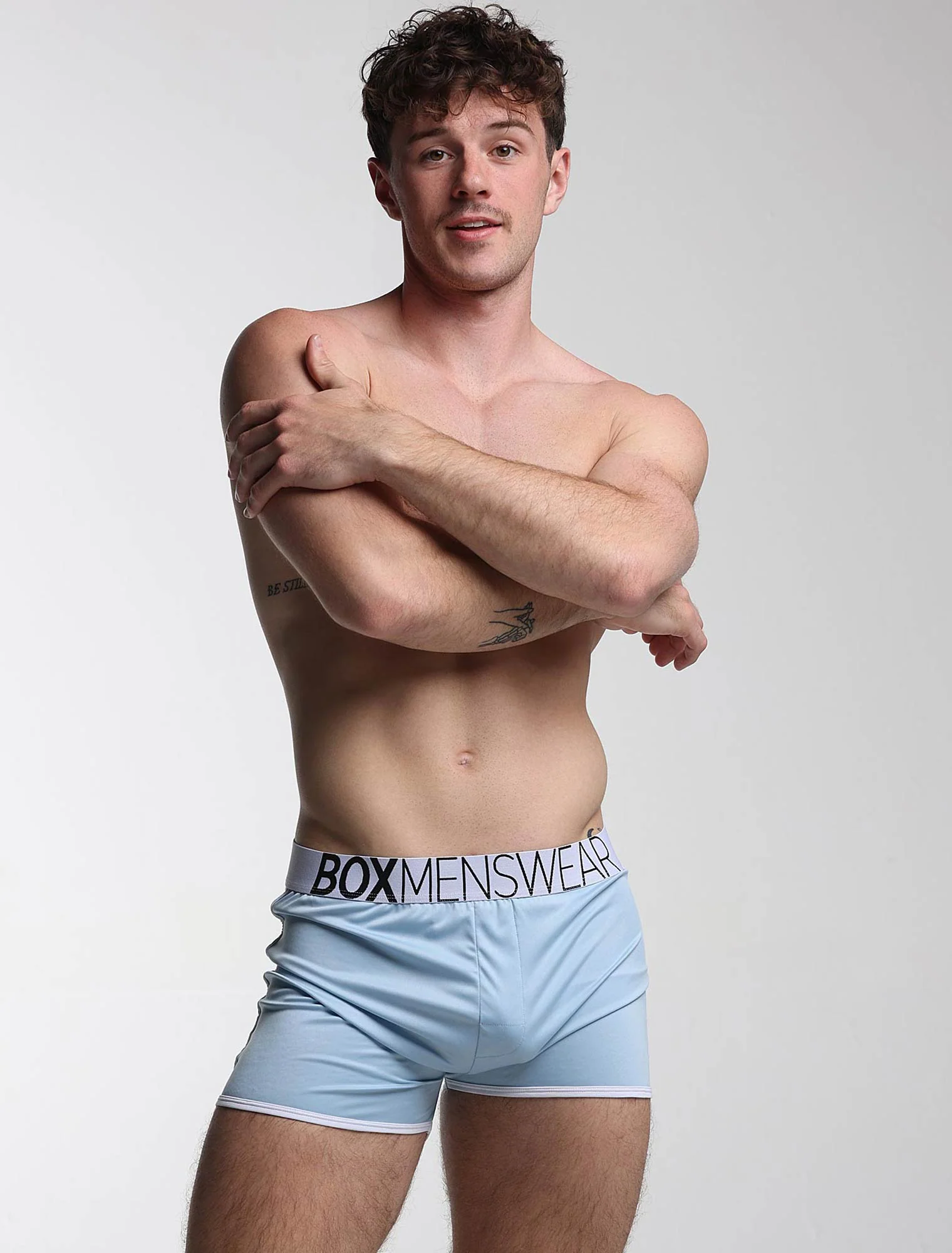 Mens Sports Loose Fit Boxers - Blue Collar - Image 9