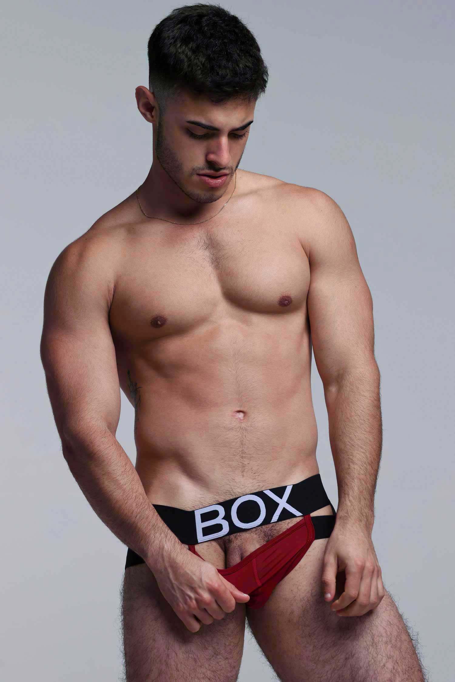 Mens Suspender Jockstrap 3.0 : With Bounce - Burgundy - Image 10